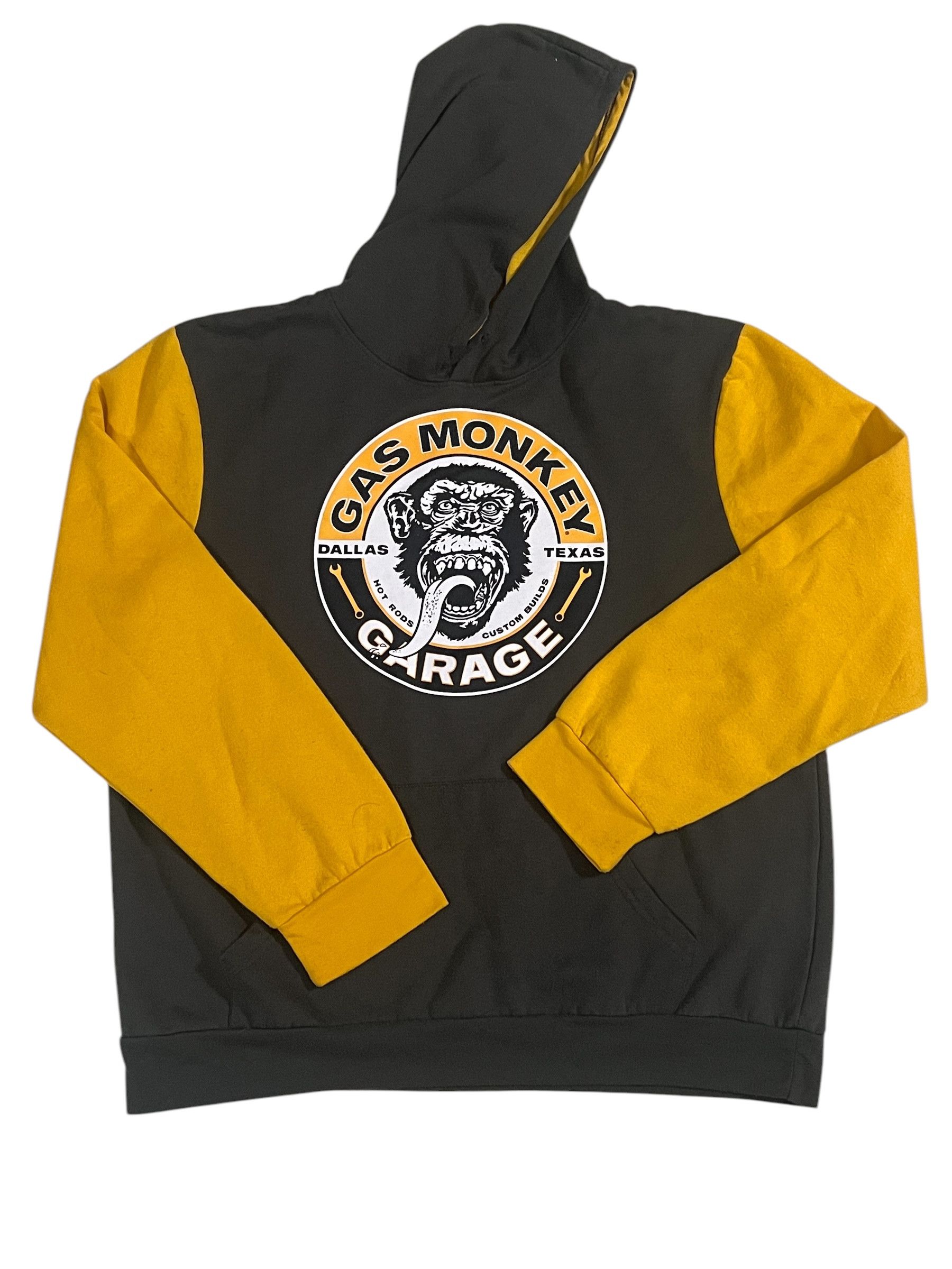 GAS Gas Monkey Garage Dallas Texas Hoodie Yellow Black Size XXL Size US XXL / EU 58 / 5 - 1 Thumbnail