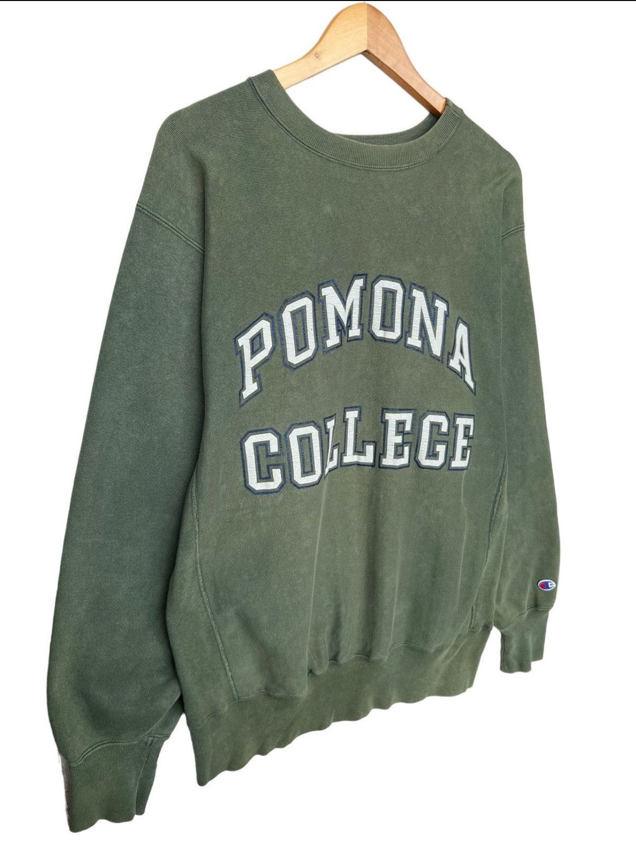 Champion Vintage 90s Pomona Collage Champion Reverse Weave Sweatshirt Size US L / EU 52-54 / 3 - 2 Thumbnail