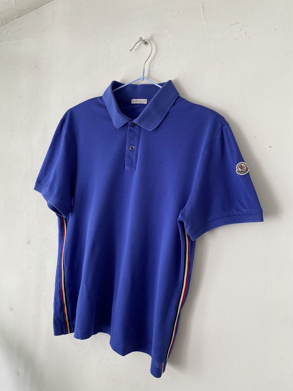 Moncler Moncler Rare Luxury Blue PoloT-shirt Size US S / EU 44-46 / 1 - 1 Thumbnail