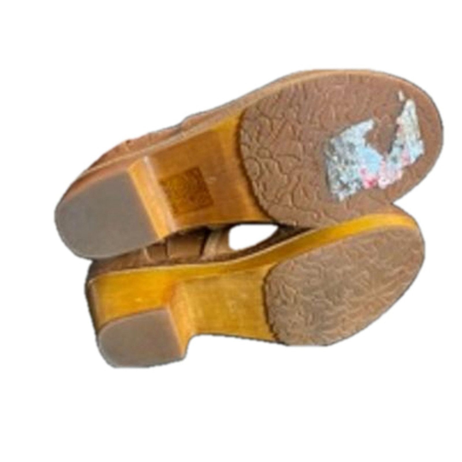 Patricia Nash Patricia Nash Tan Leather Tassel Ankle Boots Wooden Heel 6M Size US 6 / IT 36 - 9 Thumbnail