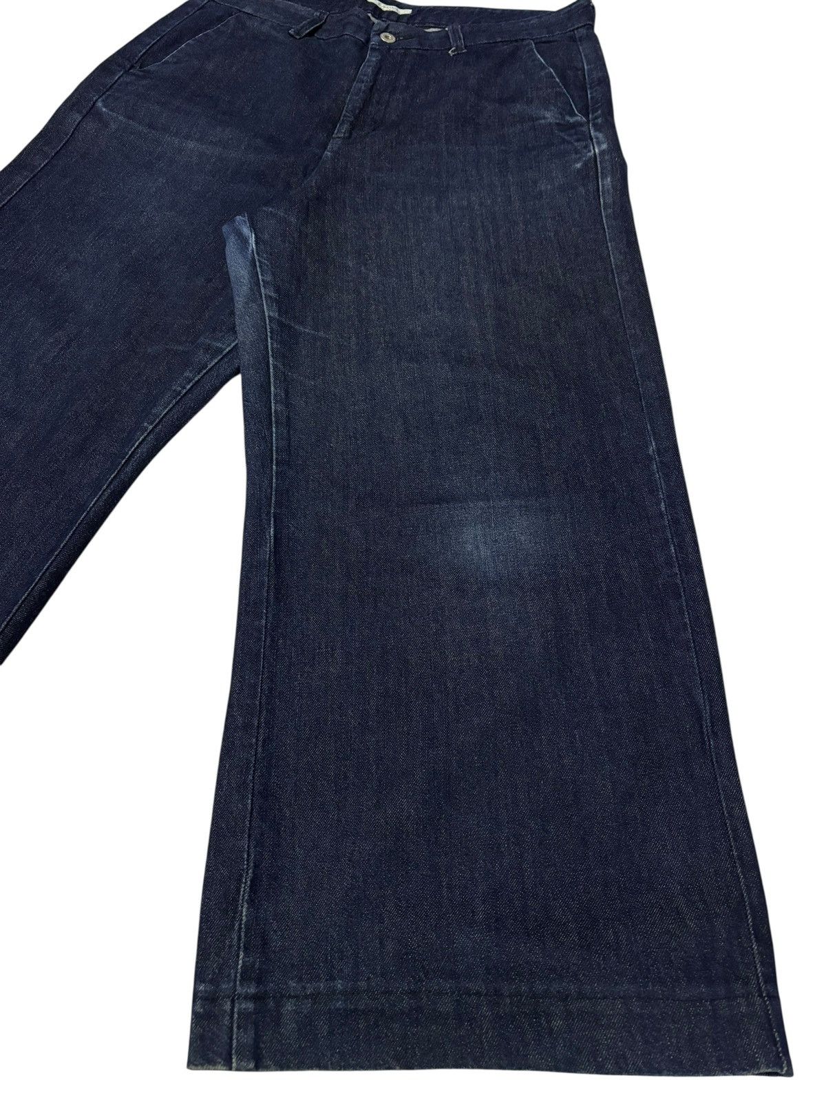 Japanese Brand Vtg Studio Clips Japan Baggy Wide Leg Jeans Size US 35 - 5 Thumbnail