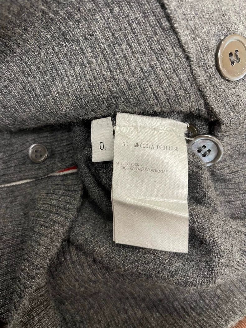 Thom Browne Thom Browne size0 Gray four stripe cashmere sweater Size US XS / EU 42 / 0 - 6 Thumbnail