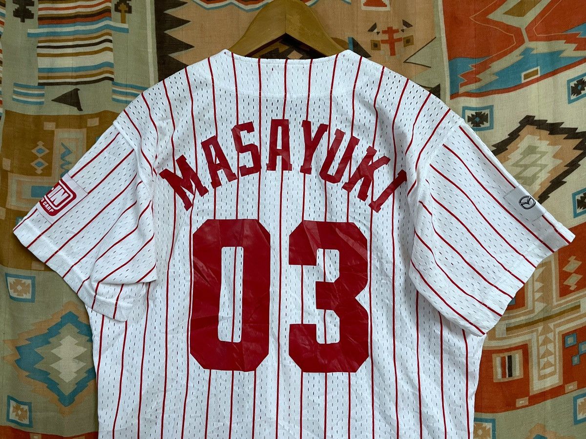 Mizuno × Vintage Vintage Baseball Jersey J League Hiroshima Carp M Mazda Rare Size US M / EU 48-50 / 2 - 12 Thumbnail