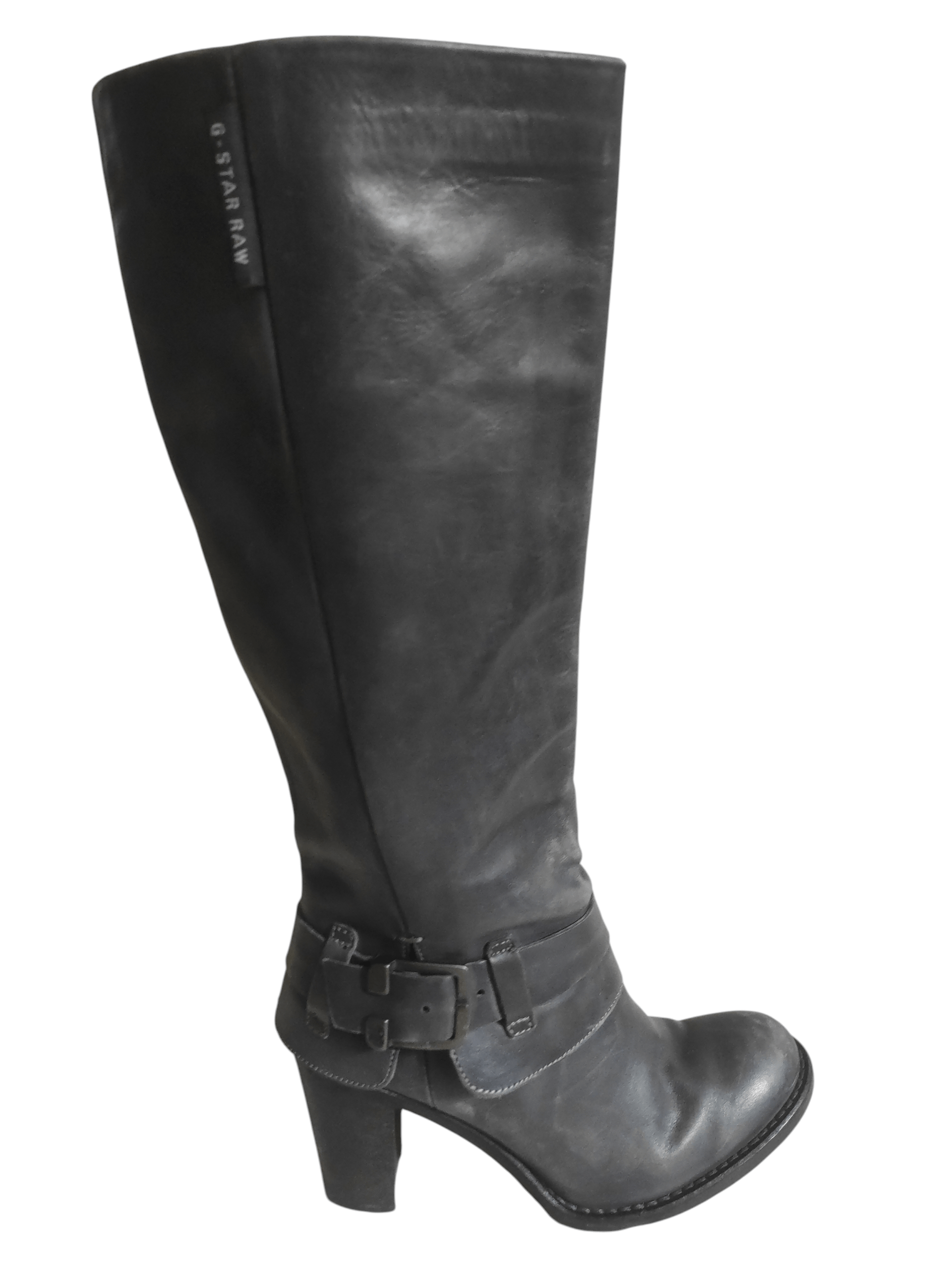 G-Star G Star Raw Footwear Leather Knee High Boot Made Italy Size US 6 / IT 36 - 8 Thumbnail