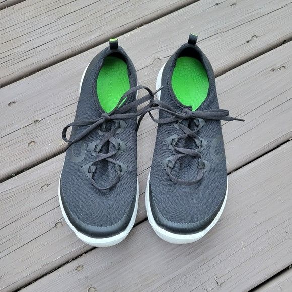 OOF Wear OOFOS OOmg Sport LS Shoe Black White Recovery Lace-up Sneake Size US 10 / IT 40 - 5 Thumbnail