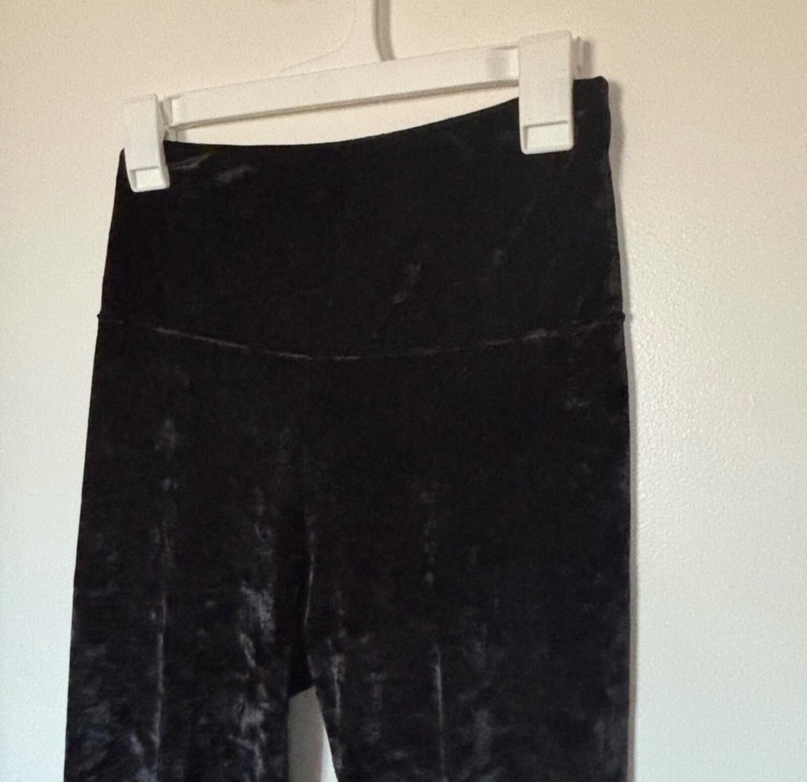 Other (SHOSHO) Black Velvet Pants Size 32" / US 10 / IT 46 - 2 Thumbnail