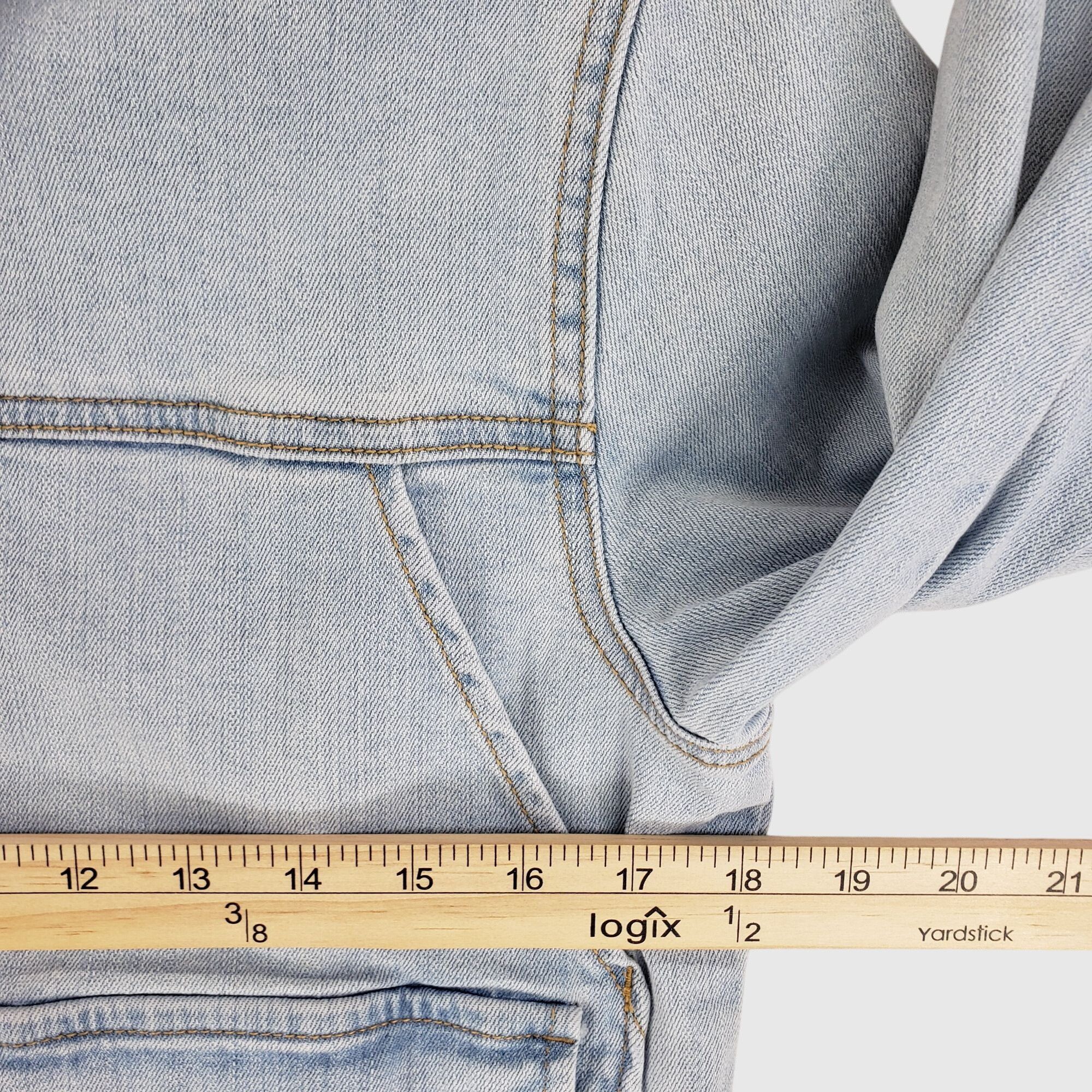 Melrose Melrose and Market Womens Light Wash Denim Jacket Classic Fi Size M / US 6-8 / IT 42-44 - 6 Thumbnail