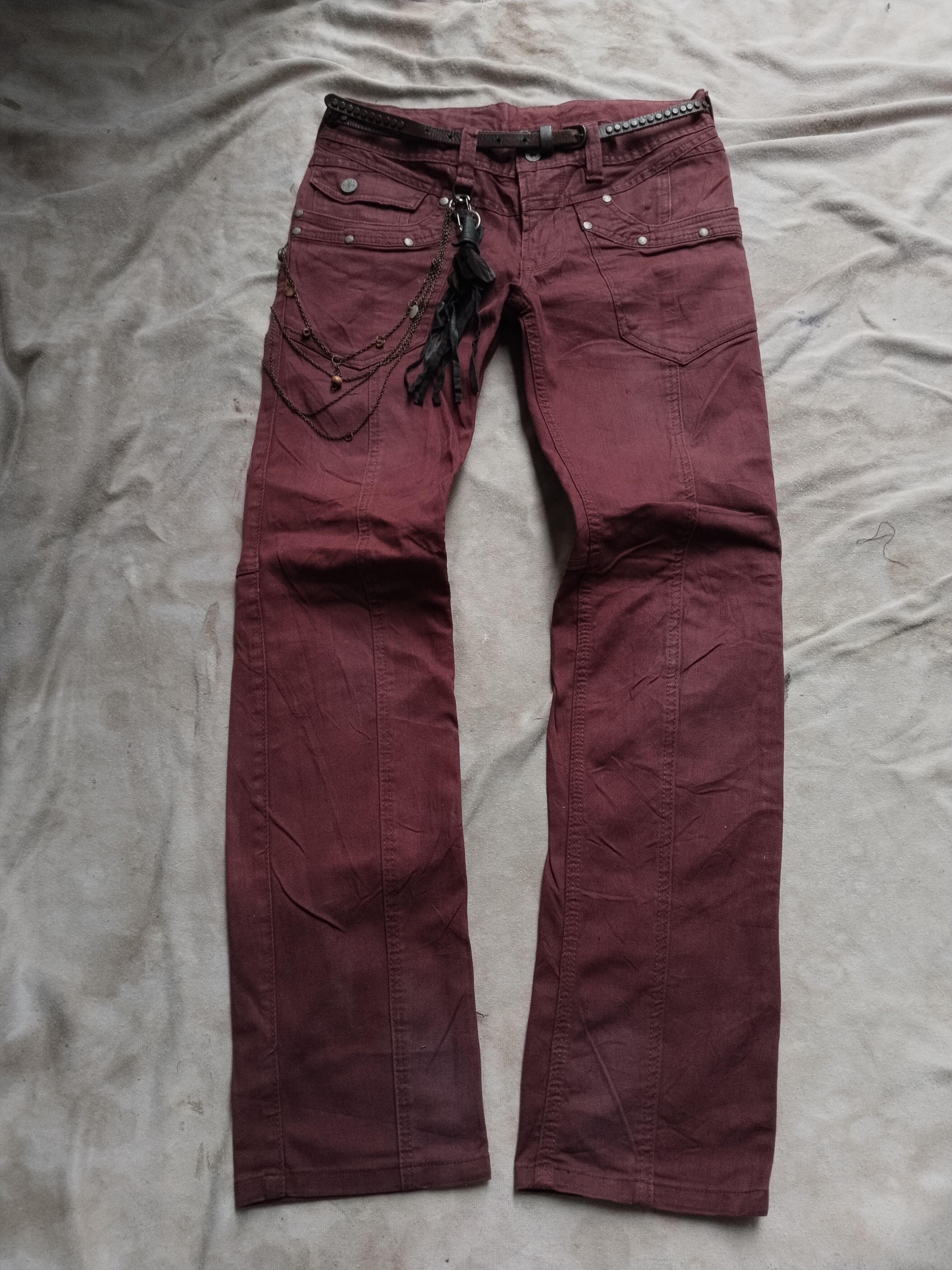 HIDEAWAYS × If Six Was Nine × Le Grande Bleu (L.G.B.) Hideaways NCFM maroon jean Size US 32 / EU 48 - 1 Thumbnail
