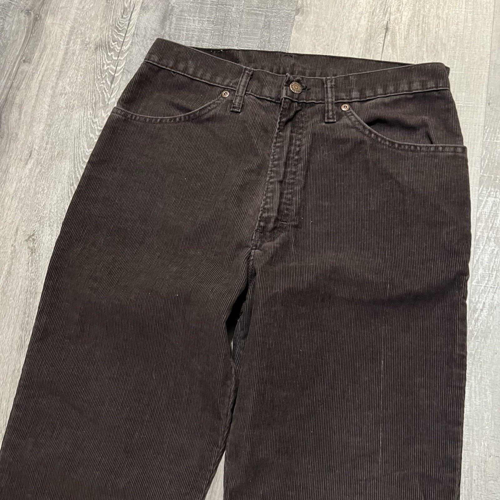 Vintage VTG 1980s Brown Corduroy Straight Leg Cord Pants Fit Men 30 Size US 32 / EU 48 - 3 Thumbnail