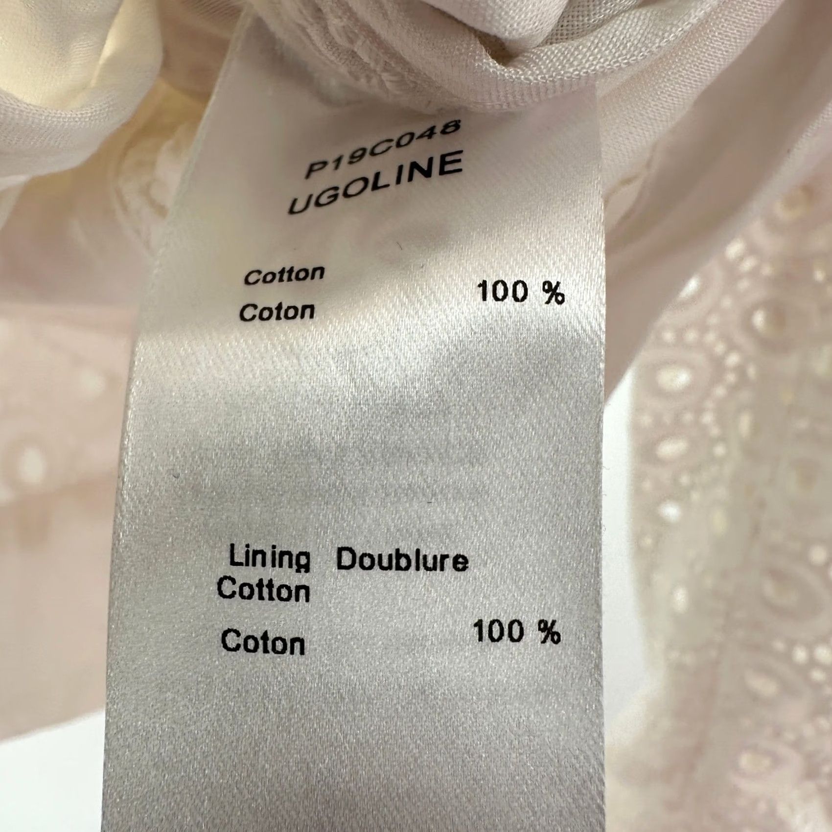 ANNE FONTAINE Anne Fontaine UGOLINE White Eyelet Cotton Button Jacket Women's Size 36 Size XS / US 0-2 / IT 36-38 - 5 Thumbnail