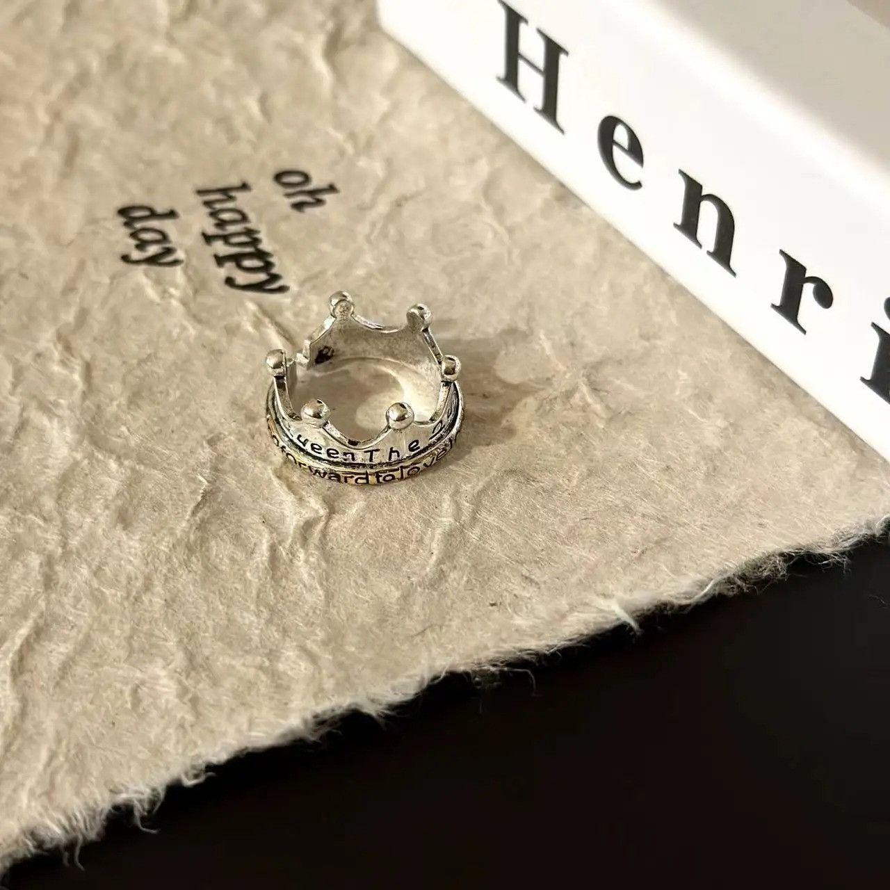 Japanese Brand × Jewelry × Vintage Retro Crown Ring Size ONE SIZE - 6 Thumbnail