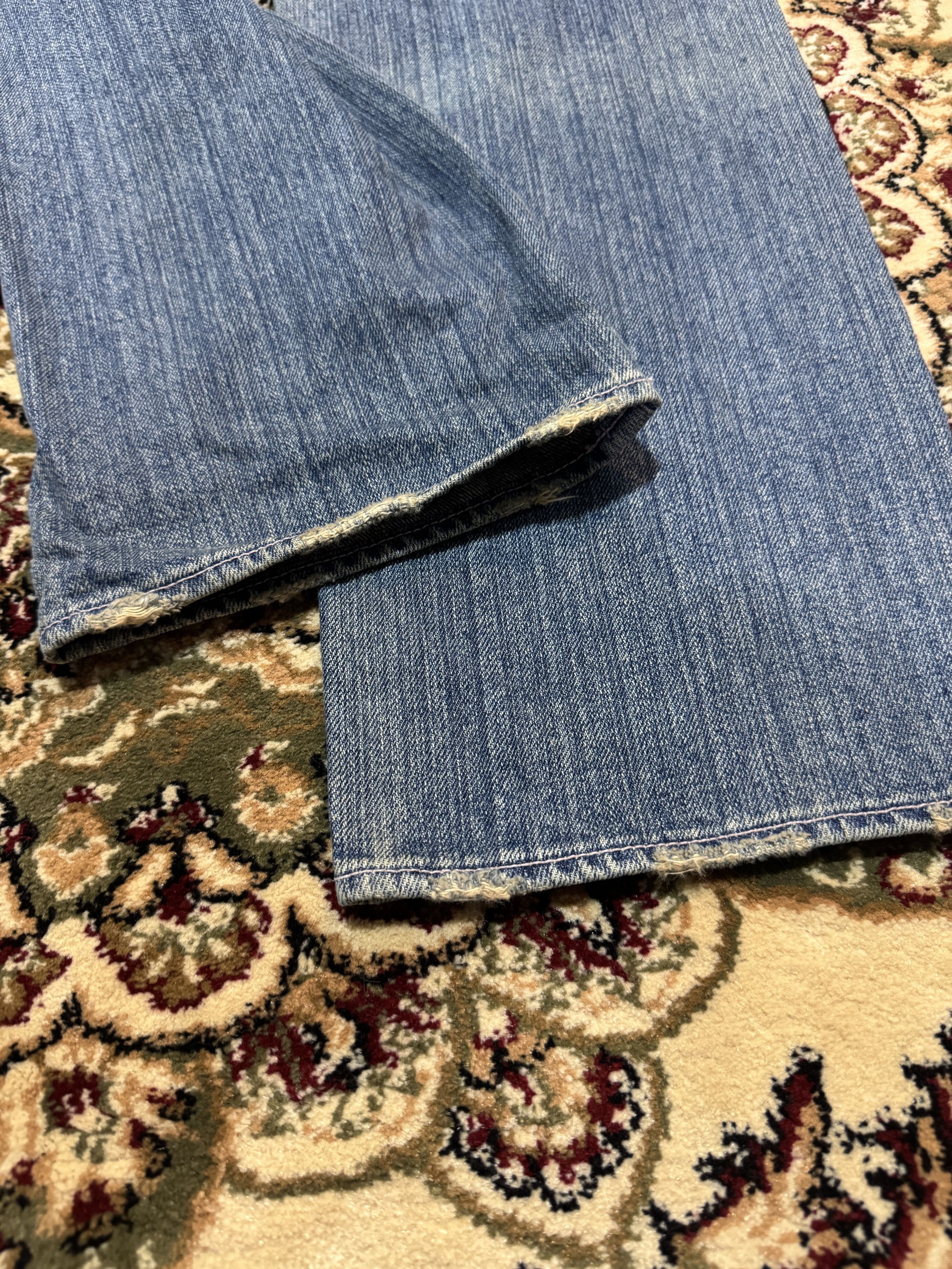 Beauty Beast × Final Home × Japanese Brand Japanese Brand Buden Akindo Distressed Script Painting Jeans Size US 34 / EU 50 - 8 Thumbnail