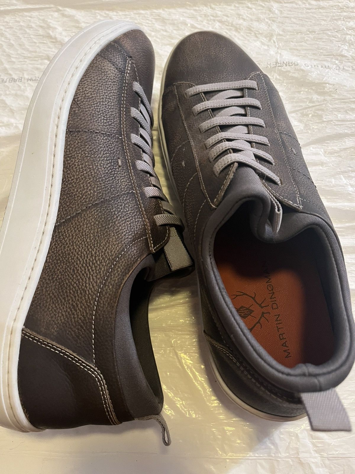Martin Dingman Martin Dingman Cameron Pebble Grain Sneakers. Size US 11.5 / EU 44-45 - 4 Thumbnail