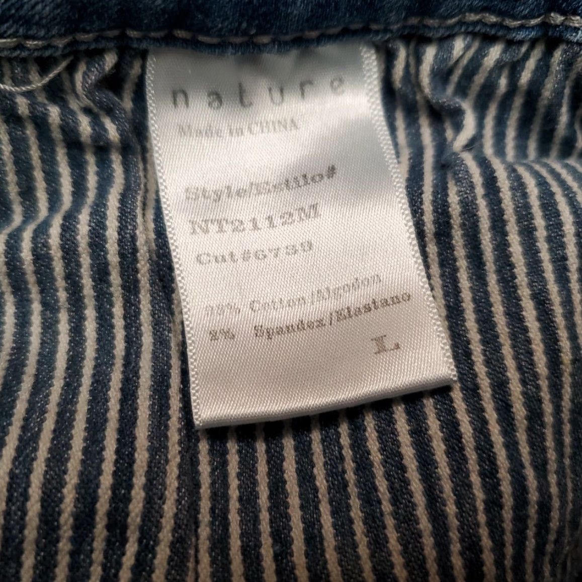 Denime VINTAGE Nature Denim Shorts Women L Blue Estilo Booty Biker Y2K Micro Mini Grunge Size 36" / US 14 / IT 50 - 4 Thumbnail