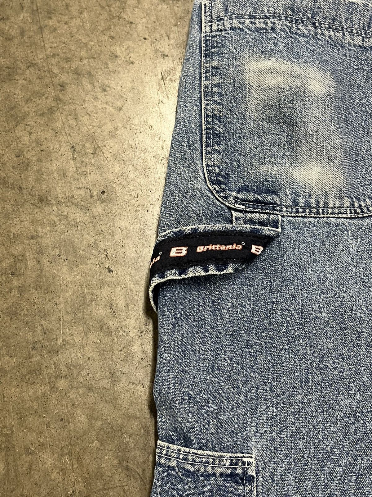 Vintage Y2k baggy fit denim cargo carpenter pants hype skater rare Size US 32 / EU 48 - 6 Thumbnail
