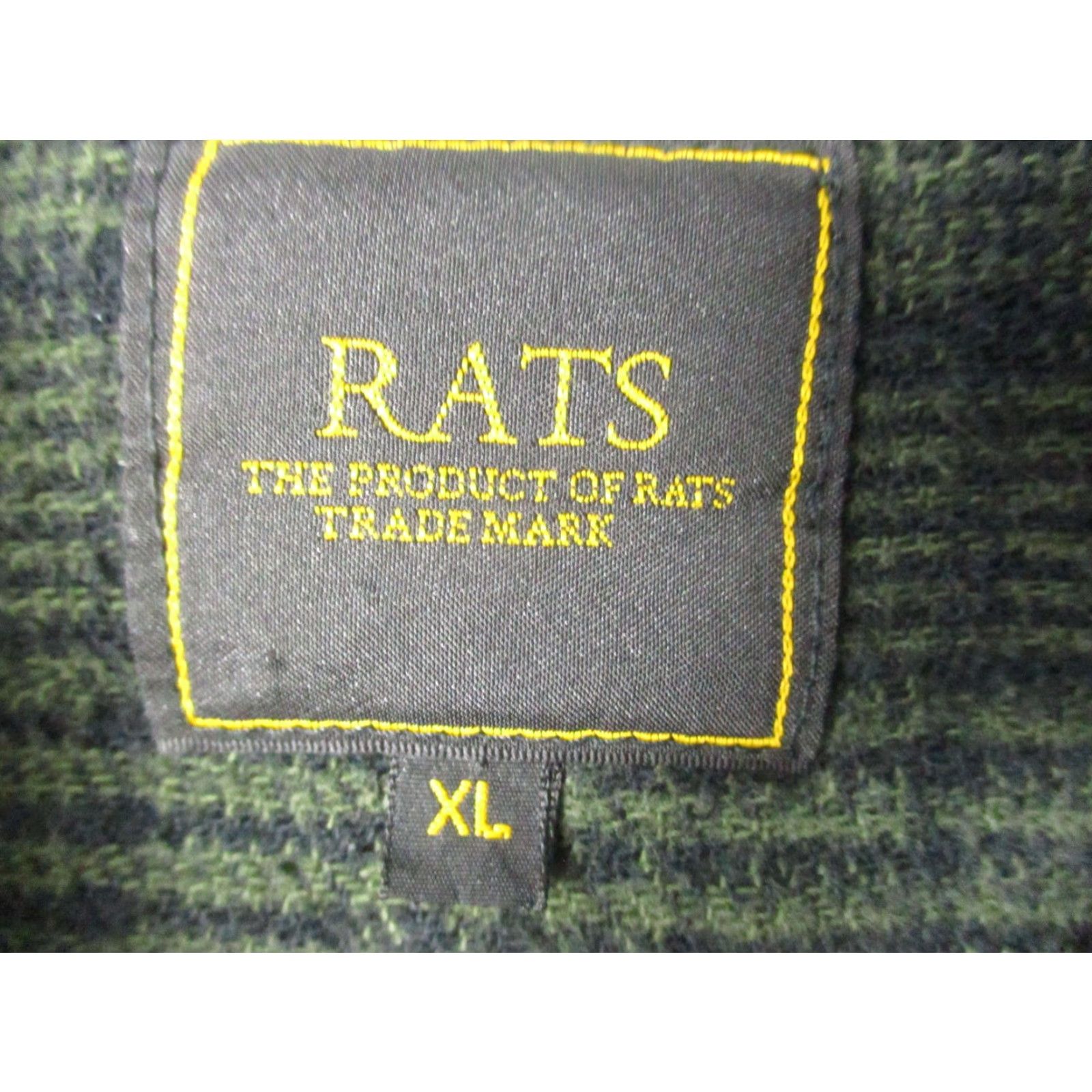 Vintage RATS Shirt Mens XL Green Flannel Snap Front Western Stripe Made Japan Casual Size US XL / EU 56 / 4 - 4 Thumbnail