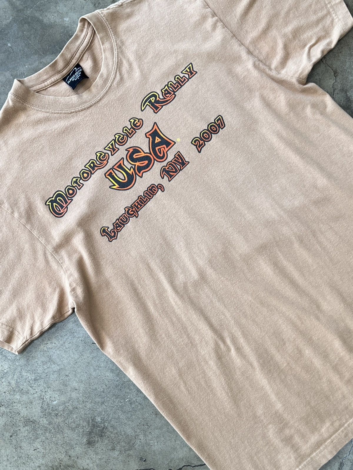 Vintage Vintage 2007 Motorcycle Rally Skull Tee Sz. Large Size US L / EU 52-54 / 3 - 4 Thumbnail