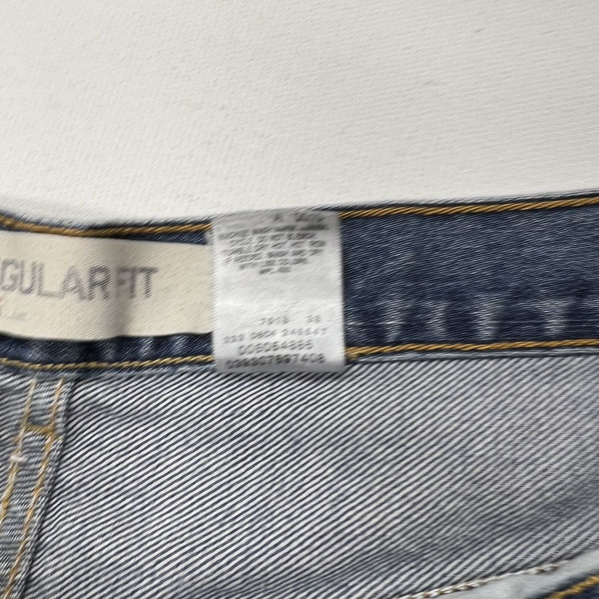 Levi's × Vintage Levis 505 Jeans Blue Straight Regular Fit Distressed Y2K Size US 34 / EU 50 - 10 Thumbnail