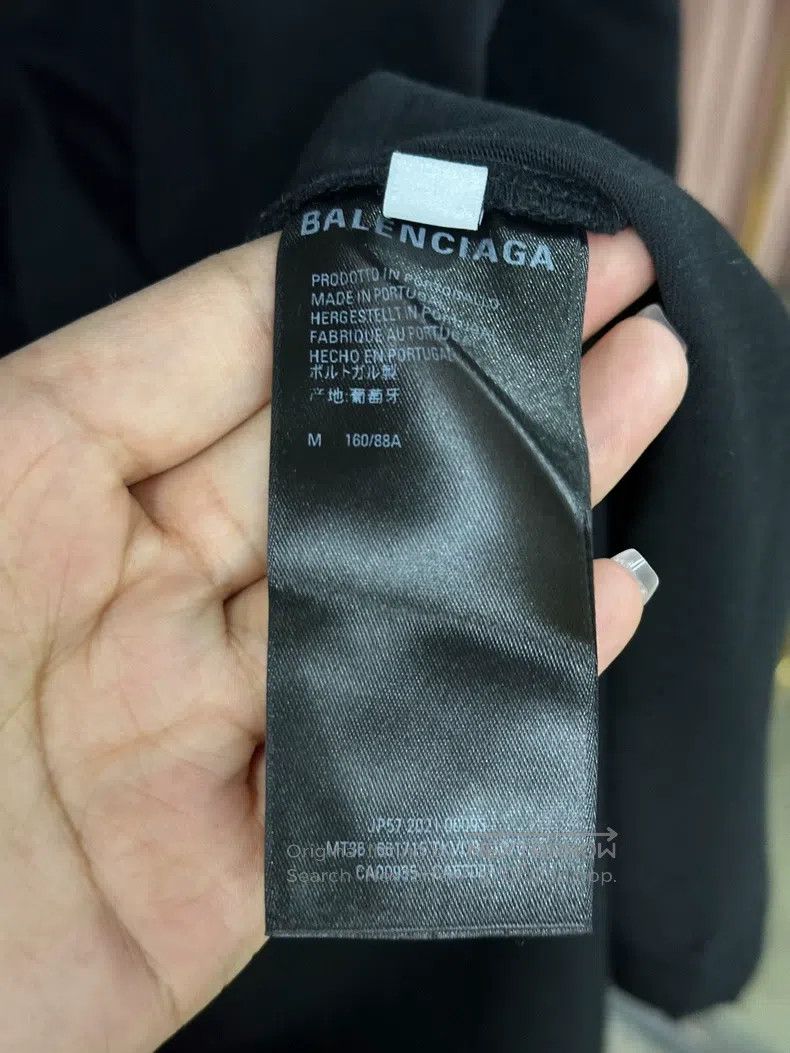 Balenciaga Balenciaga Black Letter Oversize Loose Short Sleeve T-Shir Size US M / EU 48-50 / 2 - 5 Thumbnail