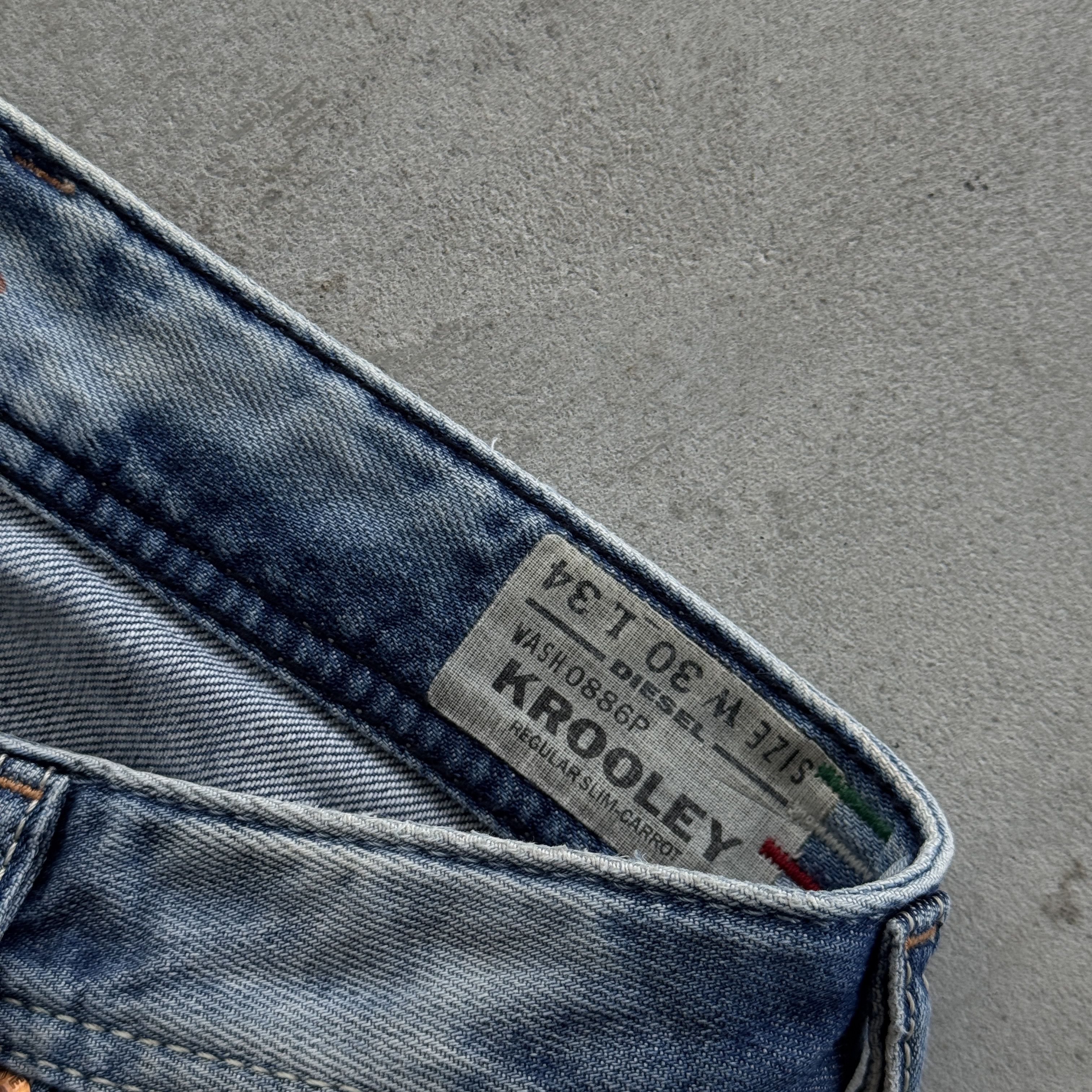 Diesel Diesel Krooley Regular Slim Carrot Distressed Jeans 30x34 Size US 30 / EU 46 - 6 Thumbnail