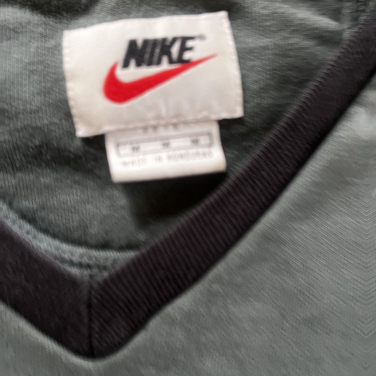 Nike × Vintage 90s Nike Center Swoosh Crew Neck Size US M / EU 48-50 / 2 - 2 Thumbnail