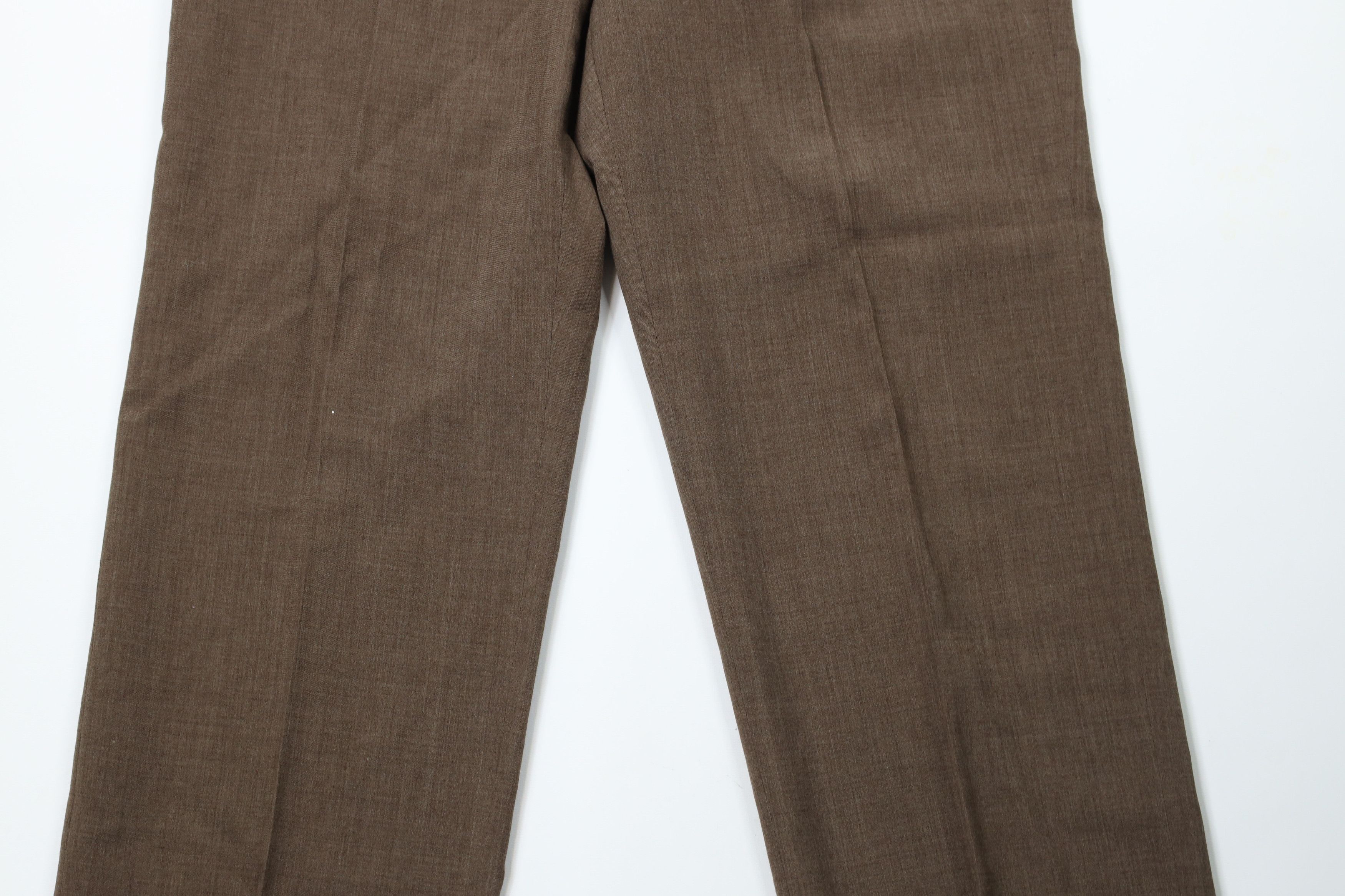 Vintage Vintage 70s Streetwear Flared Wide Leg Chino Pants Brown USA Size US 34 / EU 50 - 3 Thumbnail