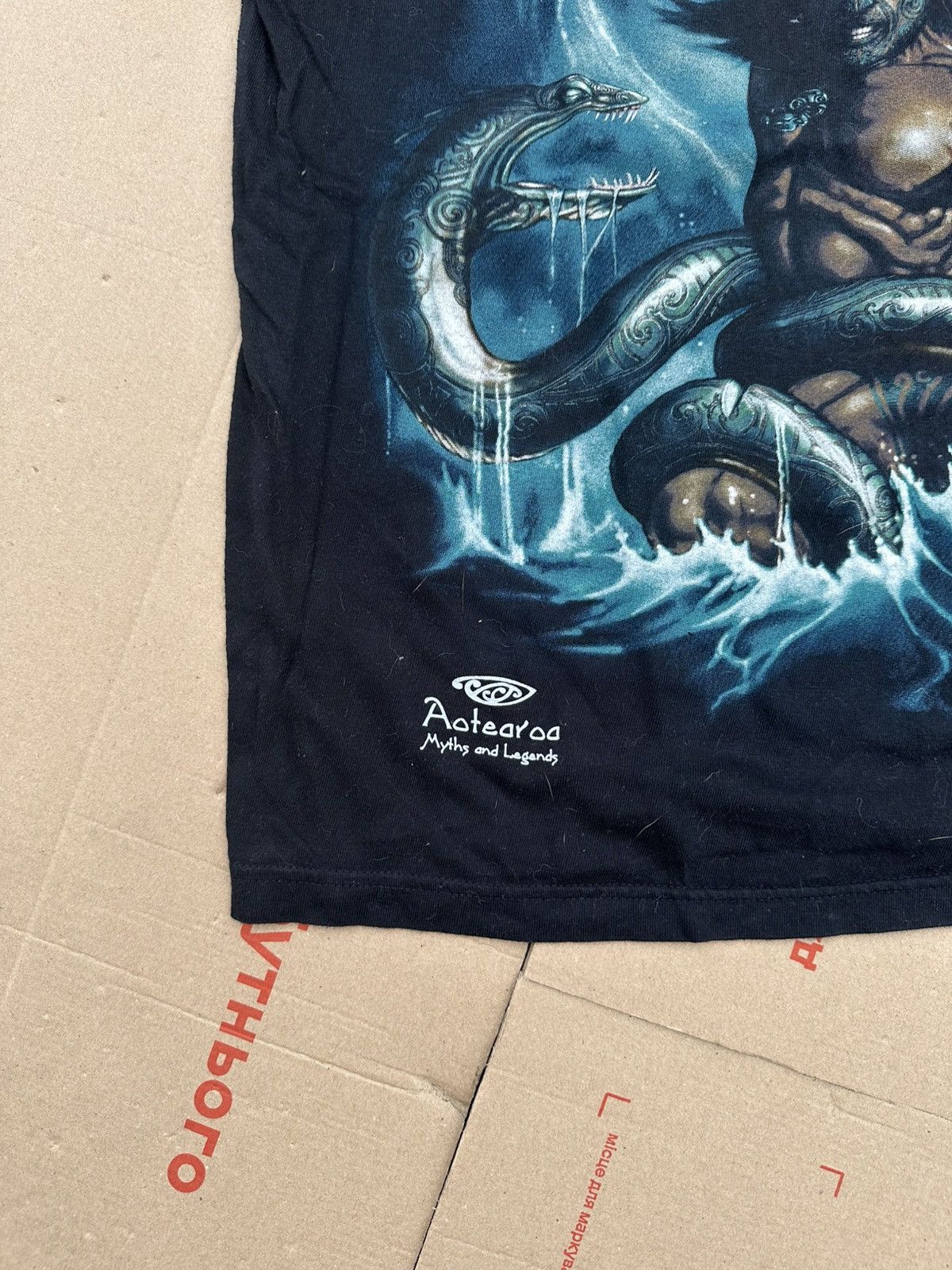 Band Tees × Japanese Brand × Vintage Aotearoa Maori Myth Graphic Tee Wild Planet New Zealand Size US M / EU 48-50 / 2 - 7 Thumbnail