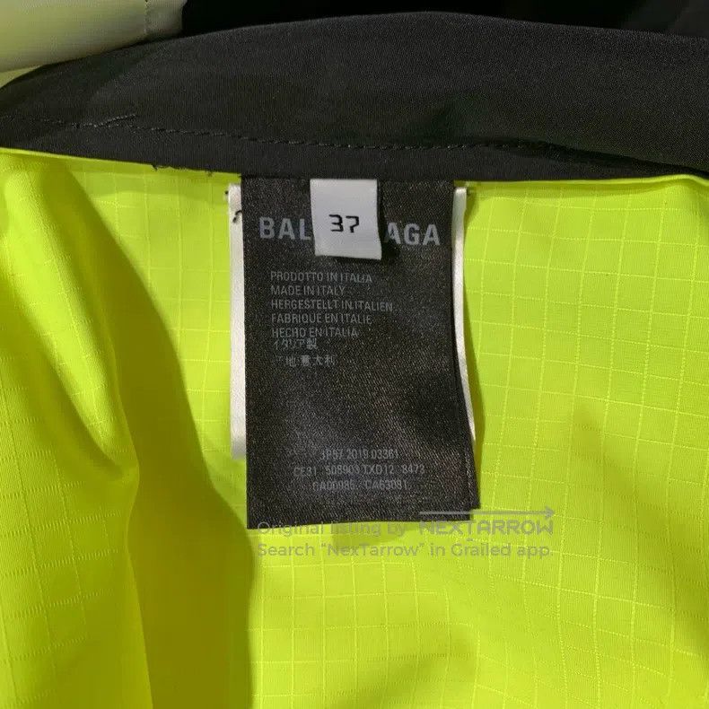 Balenciaga Balenciaga size 37 Fluorescent Yellow Patchwork Windbreake Size US S / EU 44-46 / 1 - 7 Thumbnail