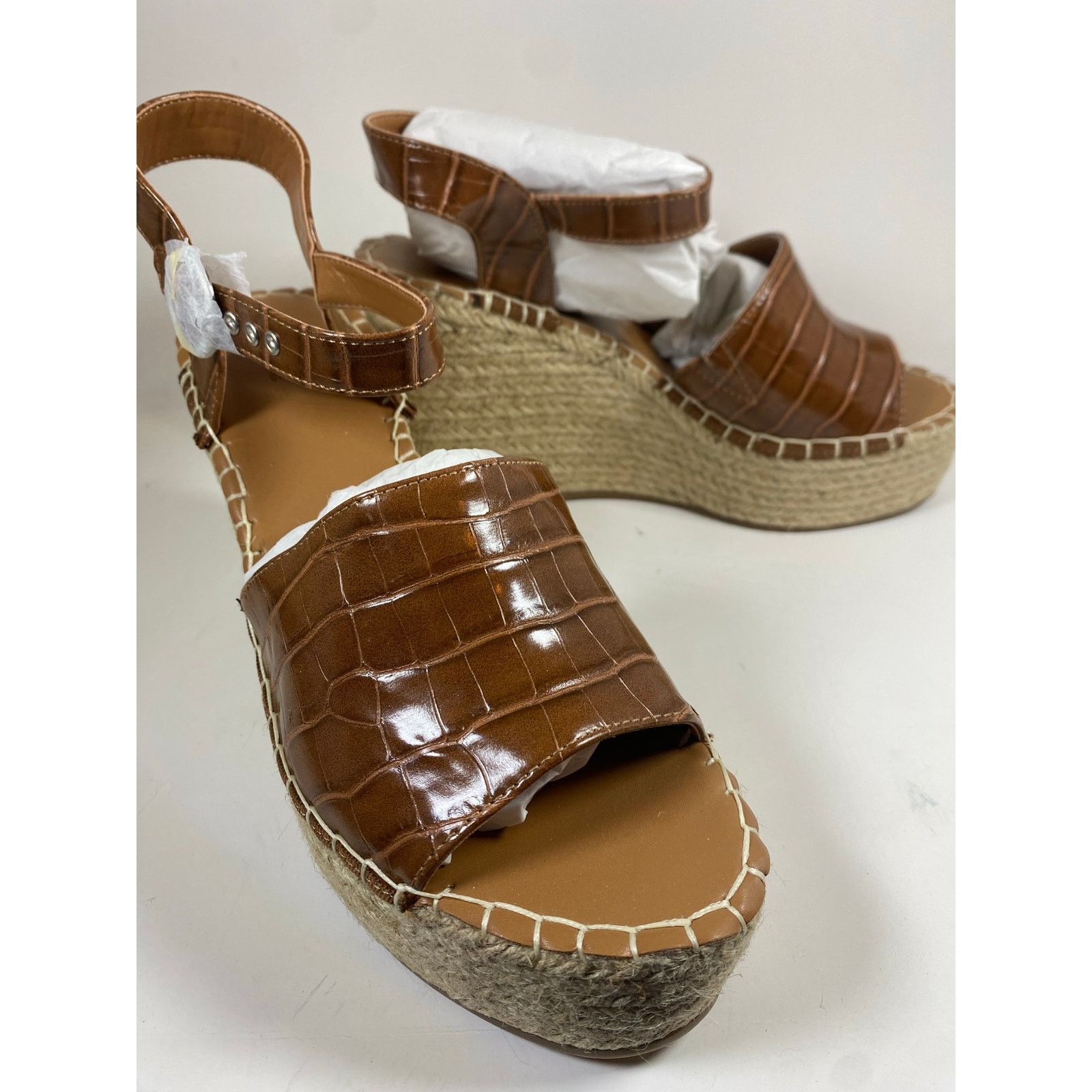 Asos ASOS Tanya Espadrille Brown Wedges W9 Size US 9 / IT 39 - 6 Thumbnail