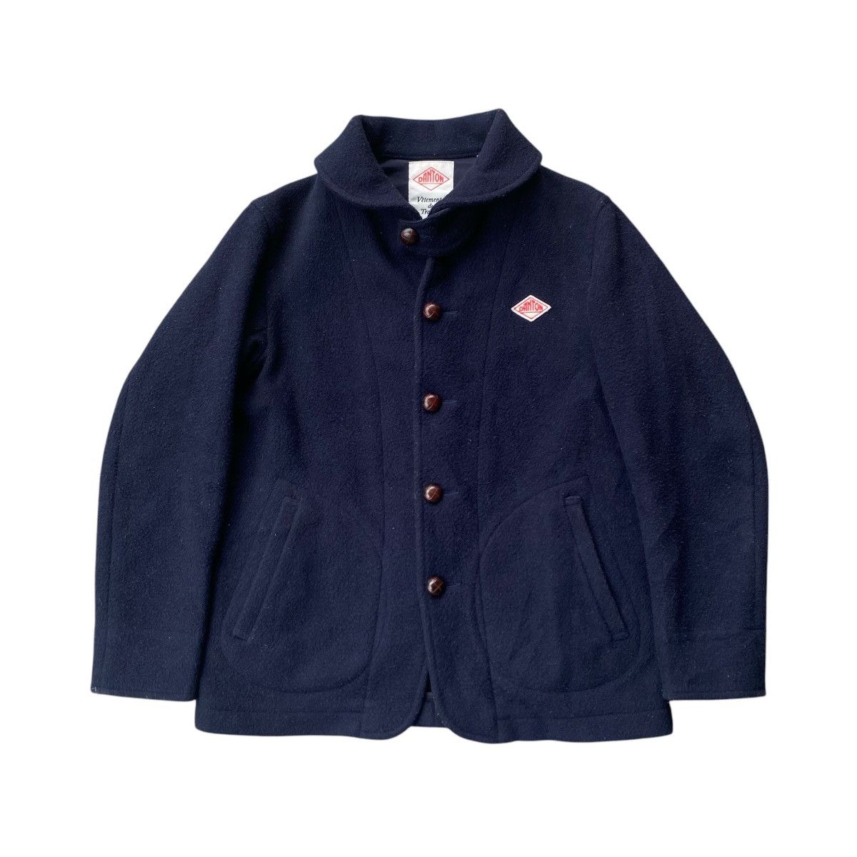 Danton Danton Wool Fleece Cashmere Shawl Collar Jacket Size US M / EU 48-50 / 2 - 2 Thumbnail