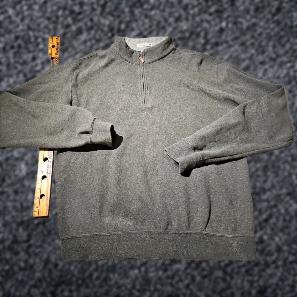 Peter Millar Peter Millar Sweater Mens M Gray Golf 1/4 Zip Pullover Casual Preppy Shirt? Size US M / EU 48-50 / 2 - 1 Thumbnail