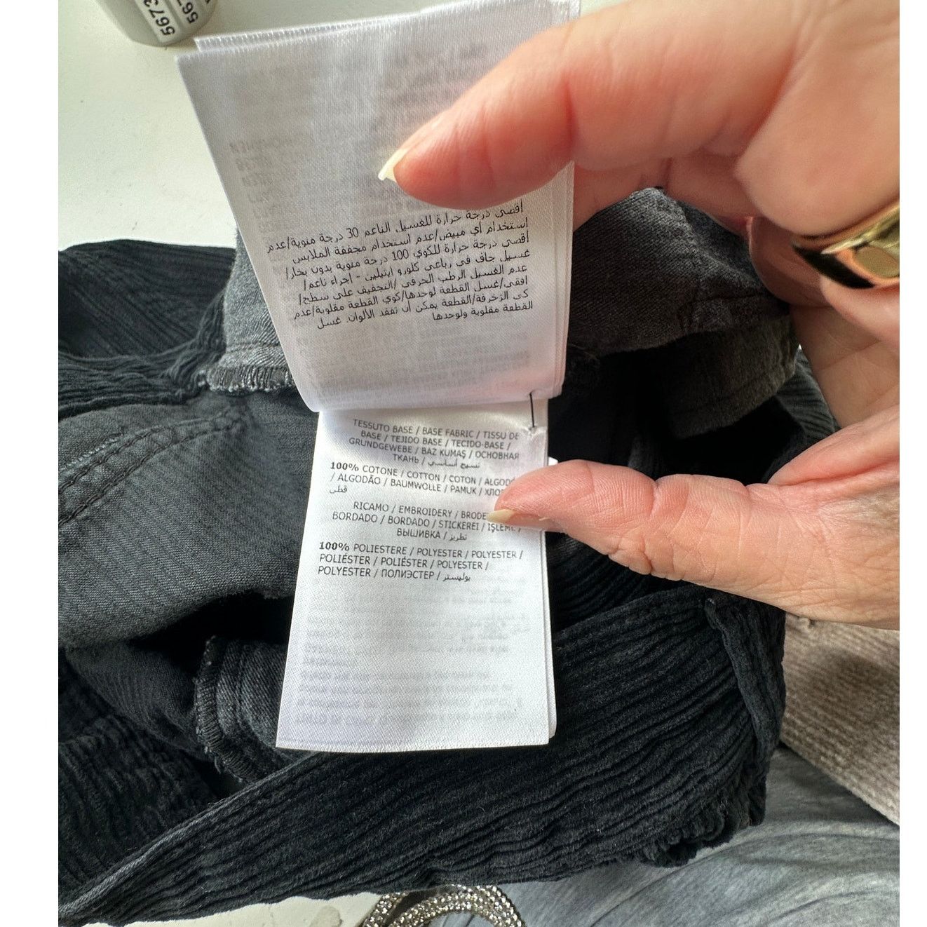 Moncler NWT Moncler 7 Fragment Corduroy Pants Black Side Code Print Size US 34 / EU 50 - 12 Thumbnail