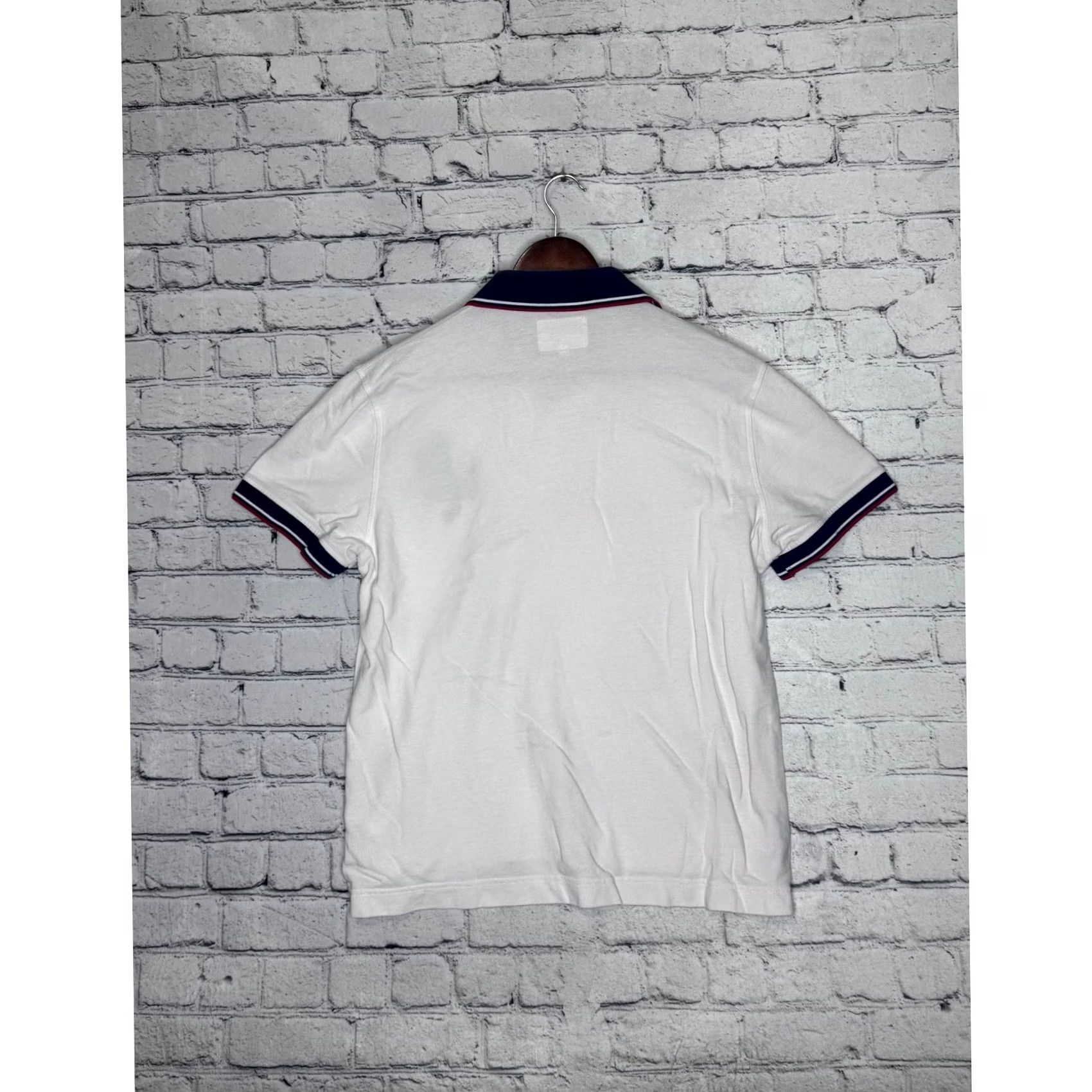 Stafford Stafford Prep Mens Polo Shirt White Lion Crest Short Sleeve Preppy Style Embroidered Logo Contrast Trim Golf Casual Size US XXL / EU 58 / 5 - 6 Thumbnail