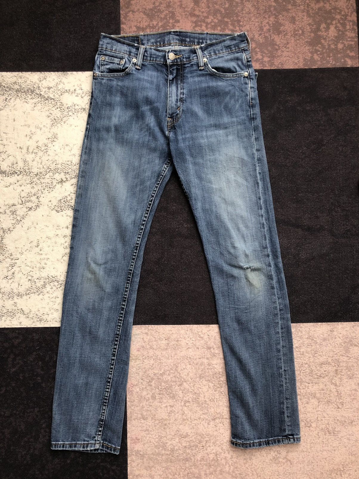image of Levis x Vintage Size 30X30 Vintage Levi's 511 Slim Fit Denim Jeans in Blue, Men's