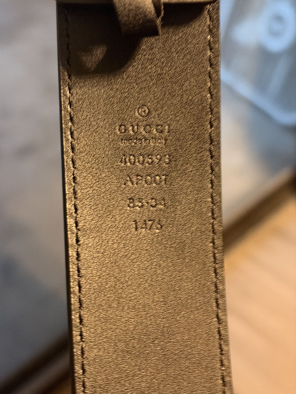 Gucci GG Marmont Wide Belt (Size 85-34) Size ONE SIZE - 8 Thumbnail