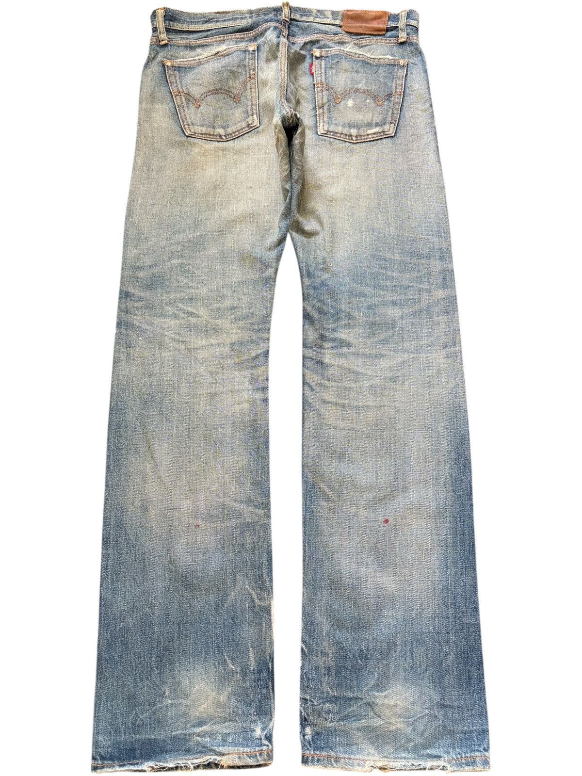 Edwin Vintage Edwin 502 Mud Wash Distressed Jeans Talon Zipper Size US 33 - 2 Thumbnail