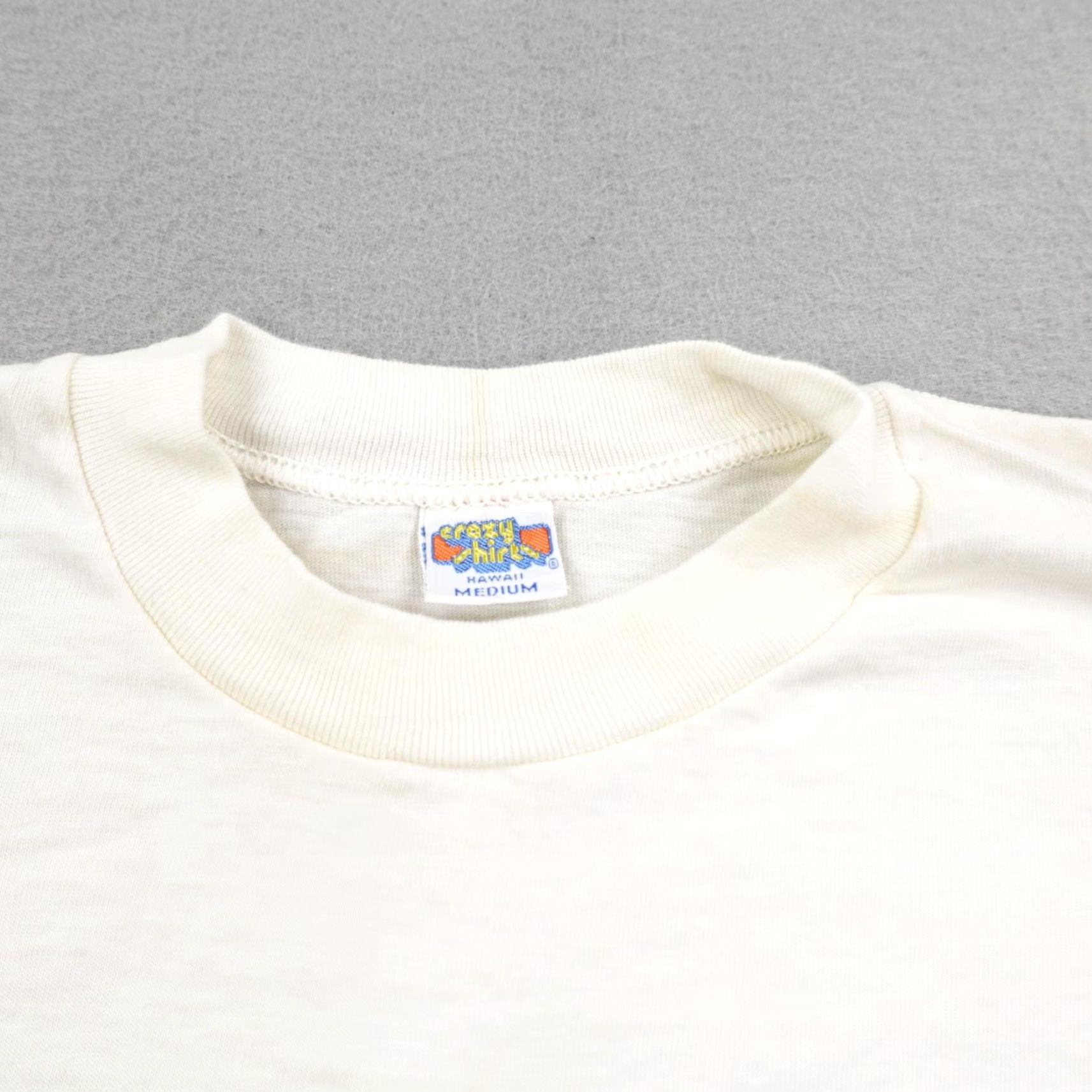 Vintage VINTAGE Crazy Shirts T-Shirt Mens Medium White Rainbow Sailboat 80s Graphic Beach Nautical Size US M / EU 48-50 / 2 - 2 Thumbnail
