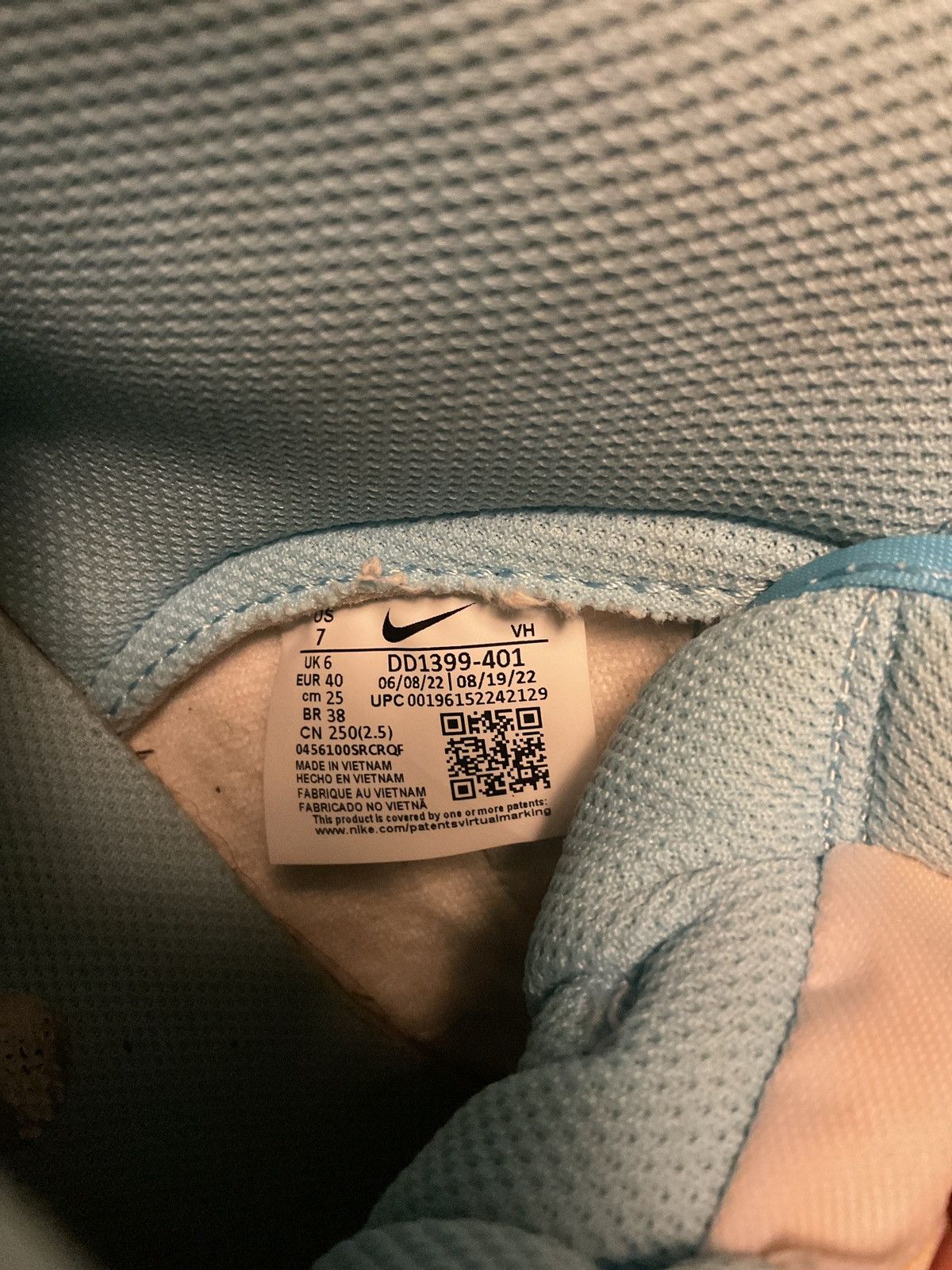 Nike Nike Dunk High- Blue Chill Size US 7 / EU 40 - 6 Thumbnail