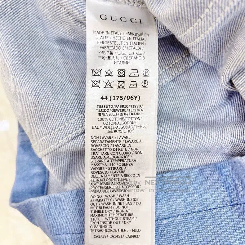 Gucci Gucci Blue horse buckle single-breasted denim dress Size M / US 6-8 / IT 42-44 - 9 Thumbnail
