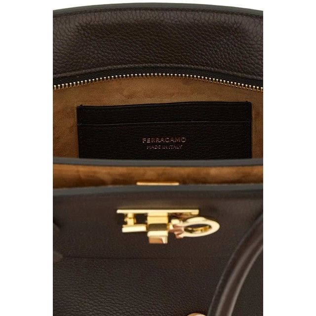 Salvatore Ferragamo FERRAGAMO Studio Soft East West Medium Testa Di Moro Shoulde Size ONE SIZE - 4 Thumbnail