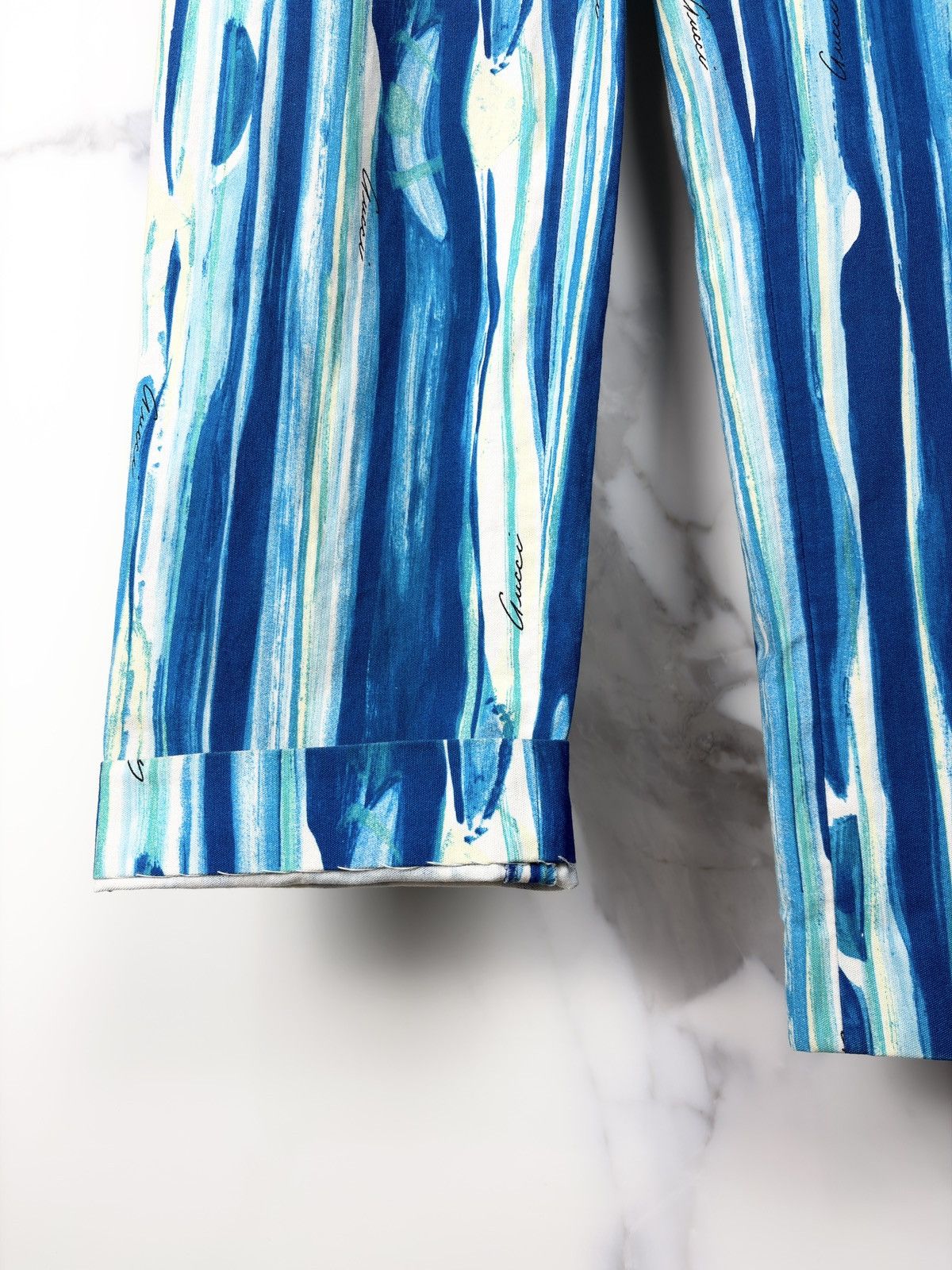 Gucci SS96 Gucci Tom Ford Runway Psychedelic Stripe Pants Trousers Size US 30 / EU 46 - 5 Thumbnail