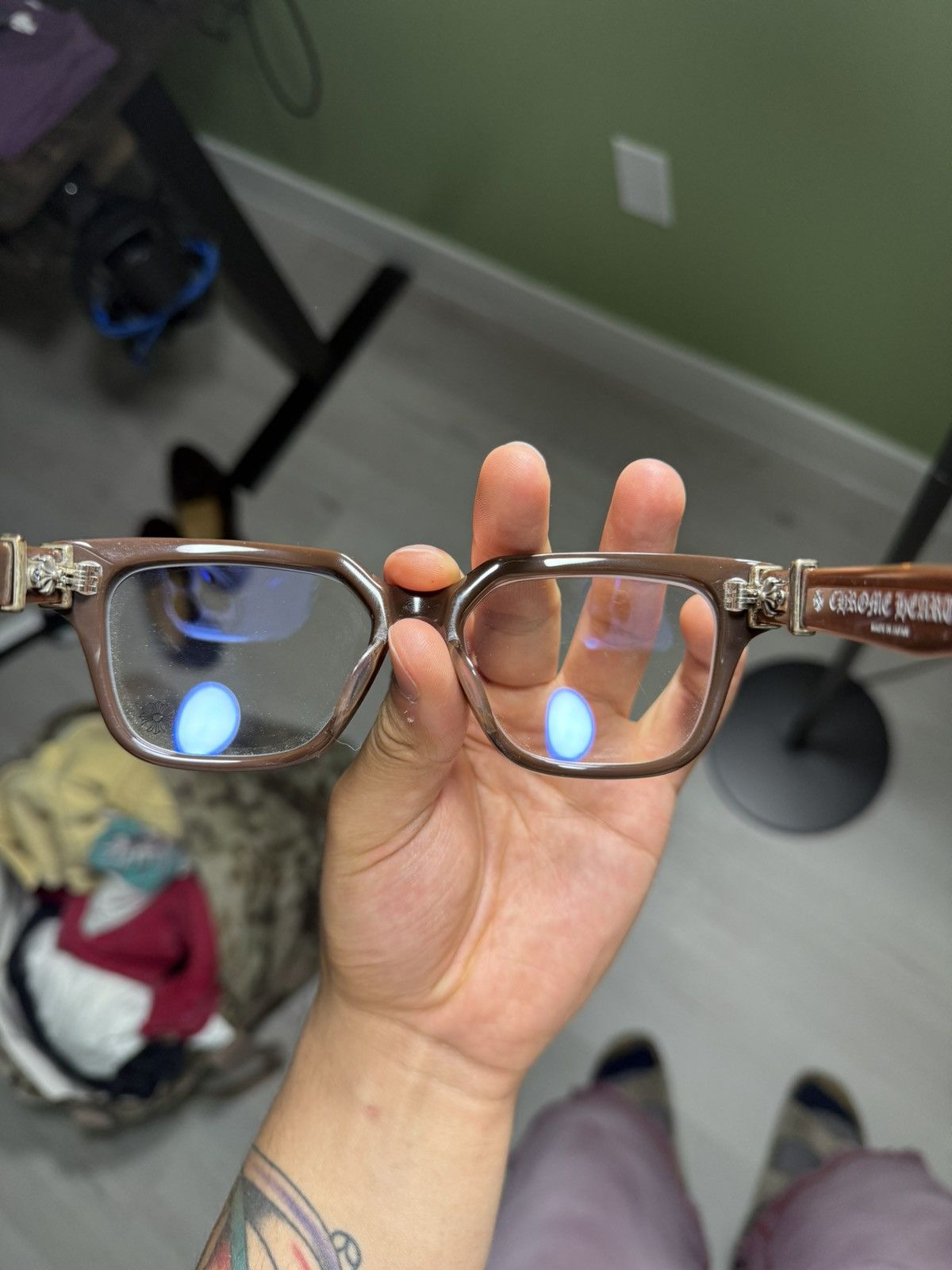 Chrome Hearts Chrome Hearts Vagillionaire II Glasses Size ONE SIZE - 13 Thumbnail
