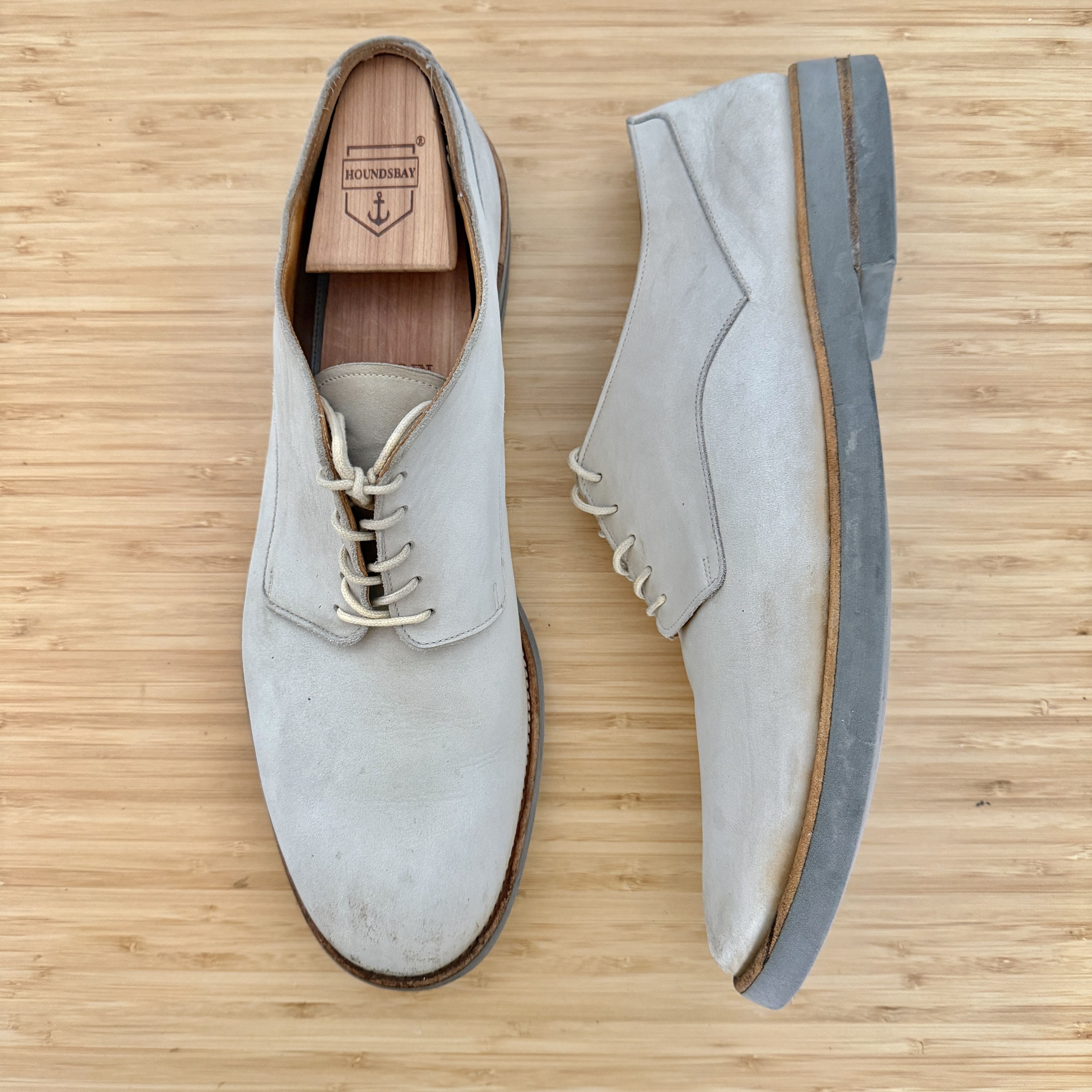 Maison Margiela Margiela Line 22 Distressed Suede White/Grey size 13 Size US 13 / EU 46 - 1 Thumbnail