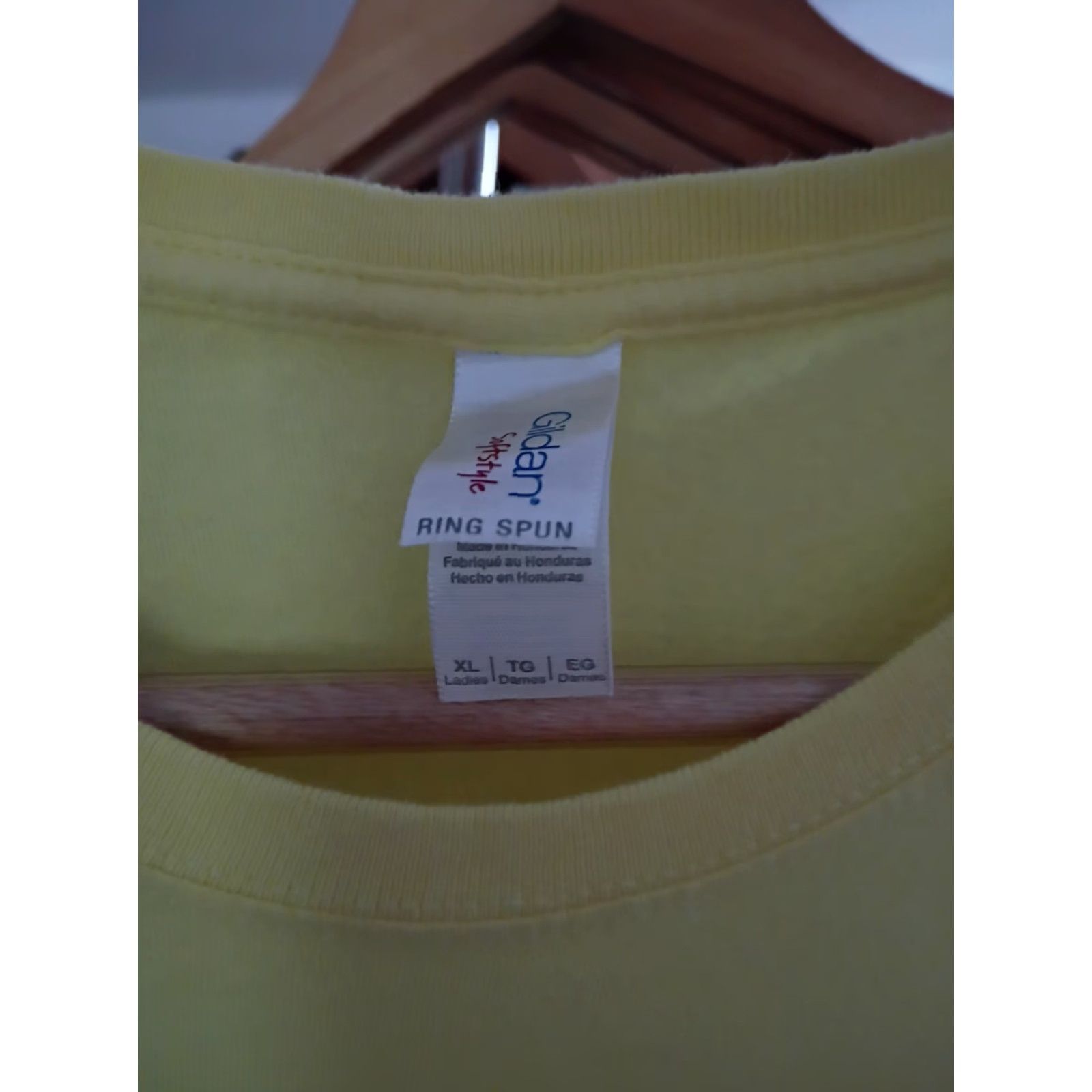 Gildan Ladies Grateful Dead T-Shirt Ringspun XL Yellow 100% Cotton Rock Psychedelic Womens XL Size XL / US 12-14 / IT 48-50 - 3 Thumbnail