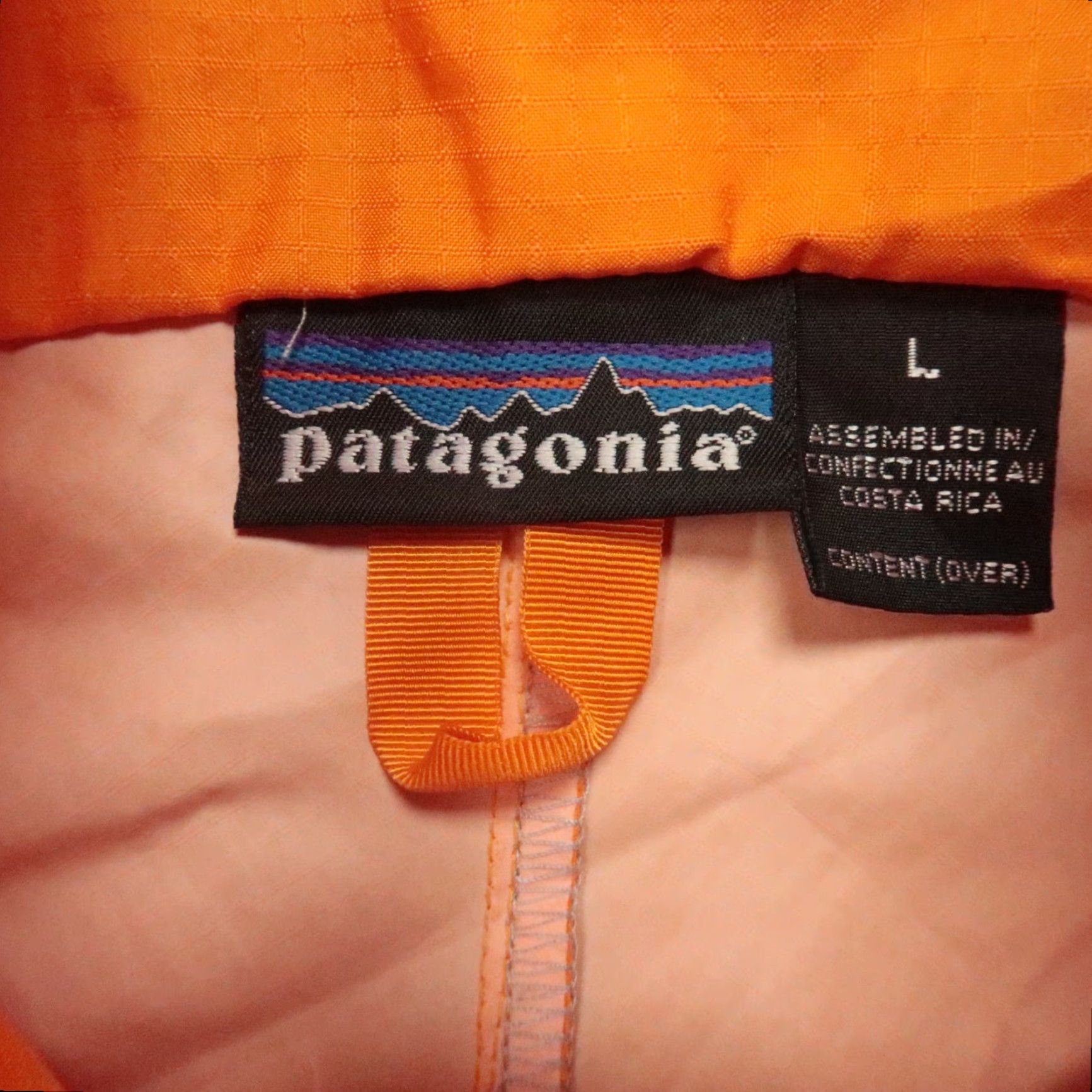 Patagonia VINTAGE Patagonia Jacket Mens Large Orange Wind Shield Hybrid Full Zip Pockets Size US L / EU 52-54 / 3 - 3 Thumbnail