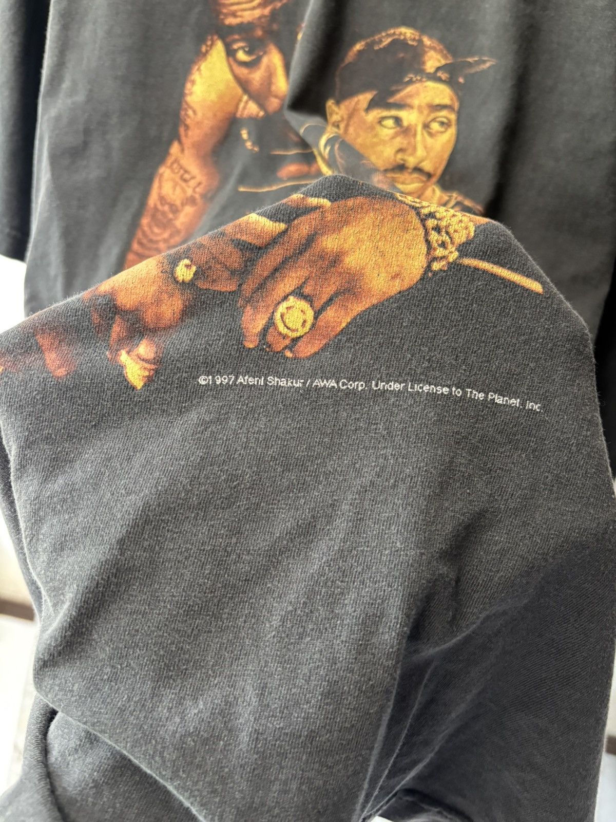Rap Tees Tupac stop the violence 1997 Size US XL / EU 56 / 4 - 4 Thumbnail