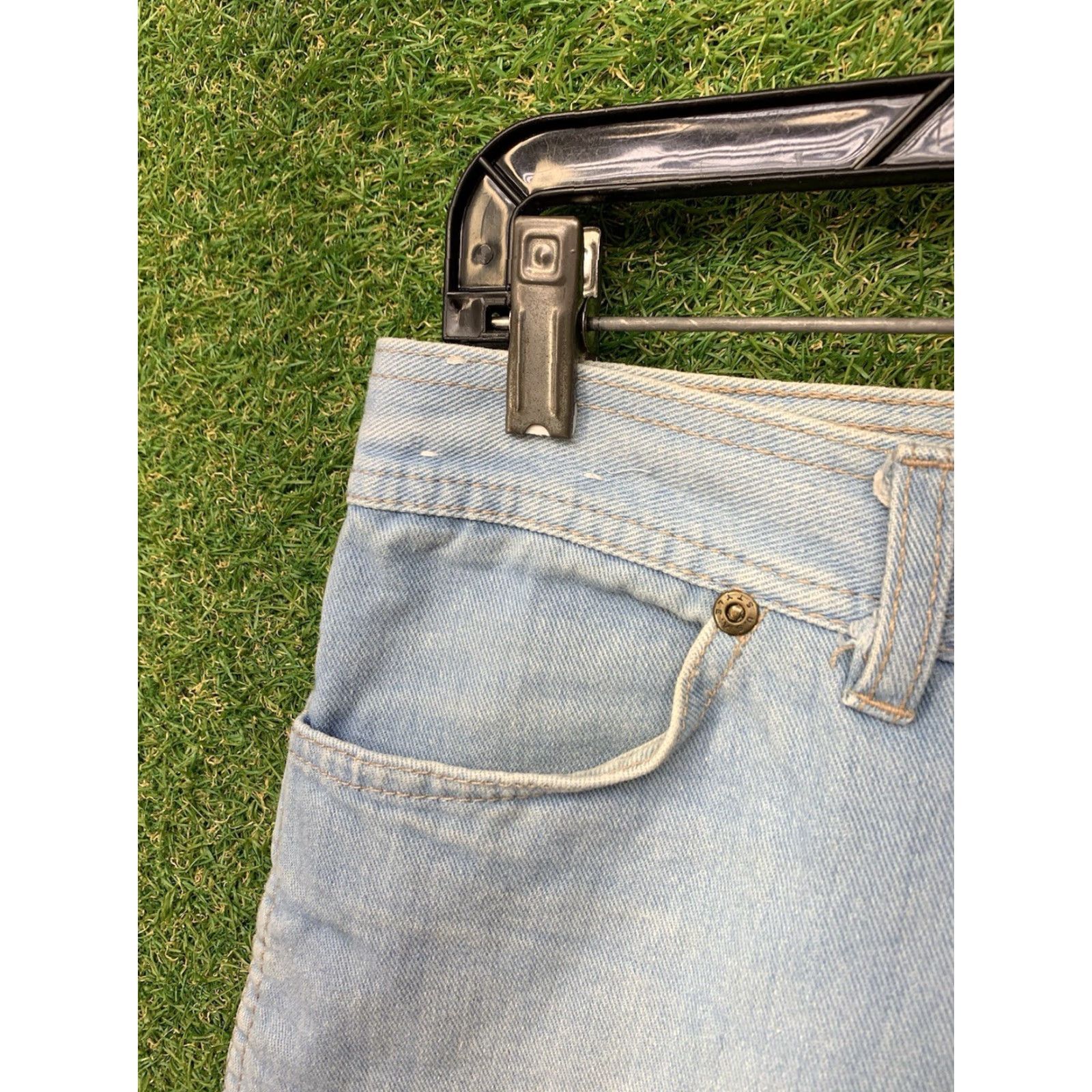 Vintage Wyoming Jeans Mens 33x32 Denim 5-Pocket USA Made Classic Fit Blue Jeans Indigo Size US 33 - 3 Thumbnail