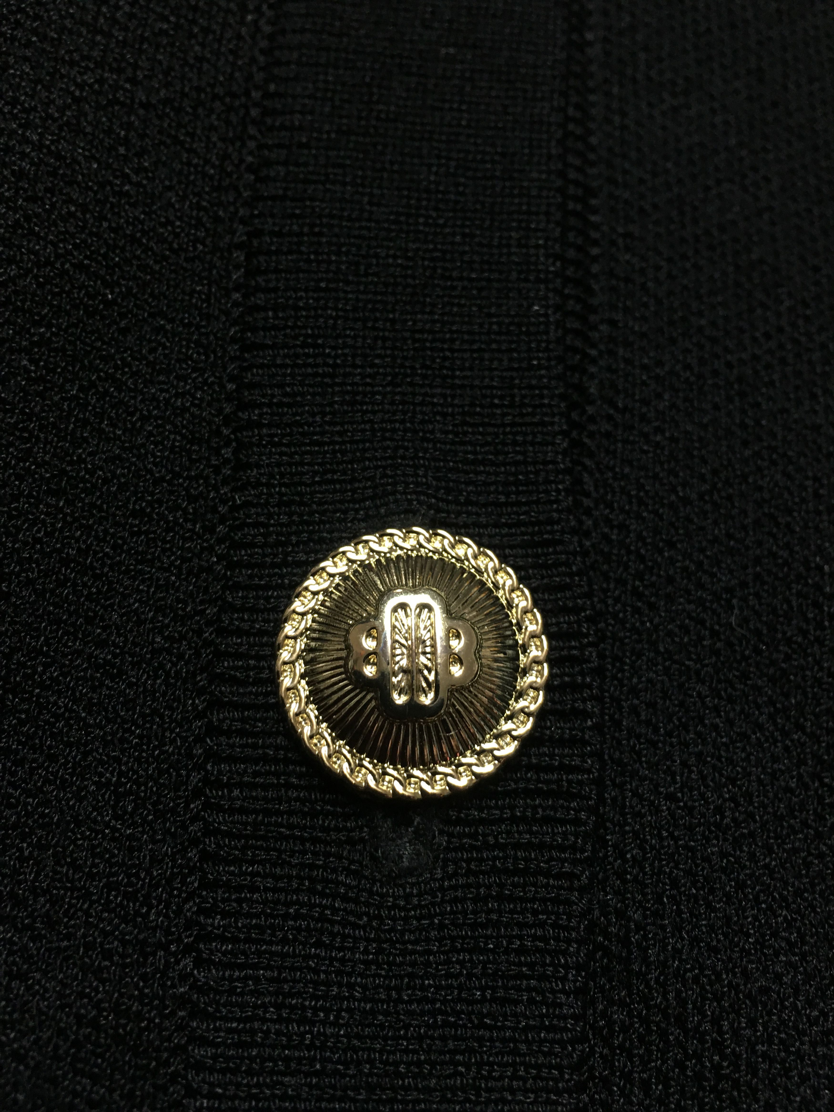 Maje MAJE Embroidered Logo Knitted Cardigan Black Size 2/M Size M / US 6-8 / IT 42-44 - 14 Thumbnail