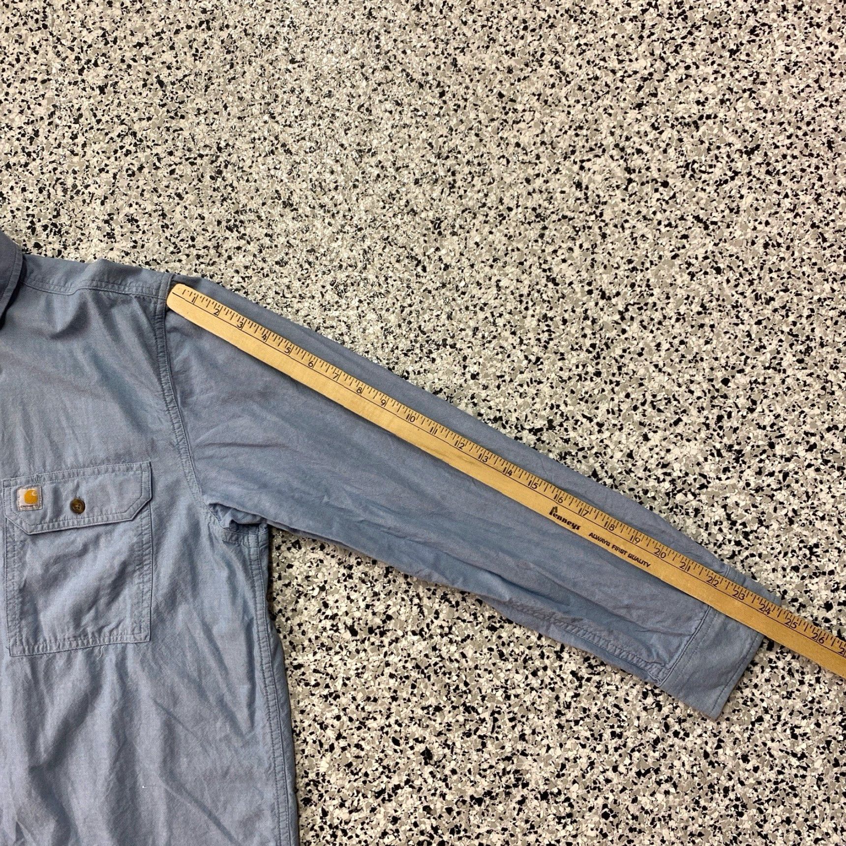 Carhartt VINTAGE Carhartt Denim Button Down Shirt L Large Blue Cotton 90s Western Workwear Mens Button-Up Size US L / EU 52-54 / 3 - 4 Thumbnail
