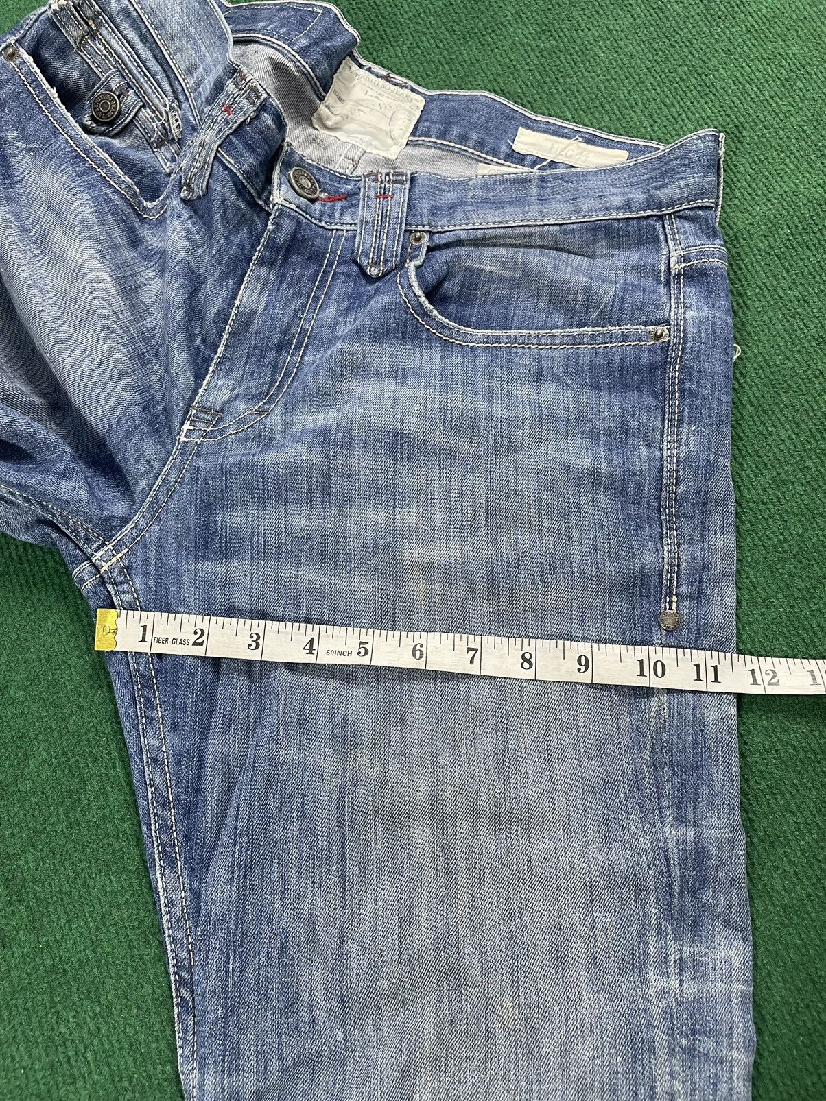 Japanese Brand Vintage Taverniti Flair Cut Jeans Size US 34 / EU 50 - 17 Thumbnail